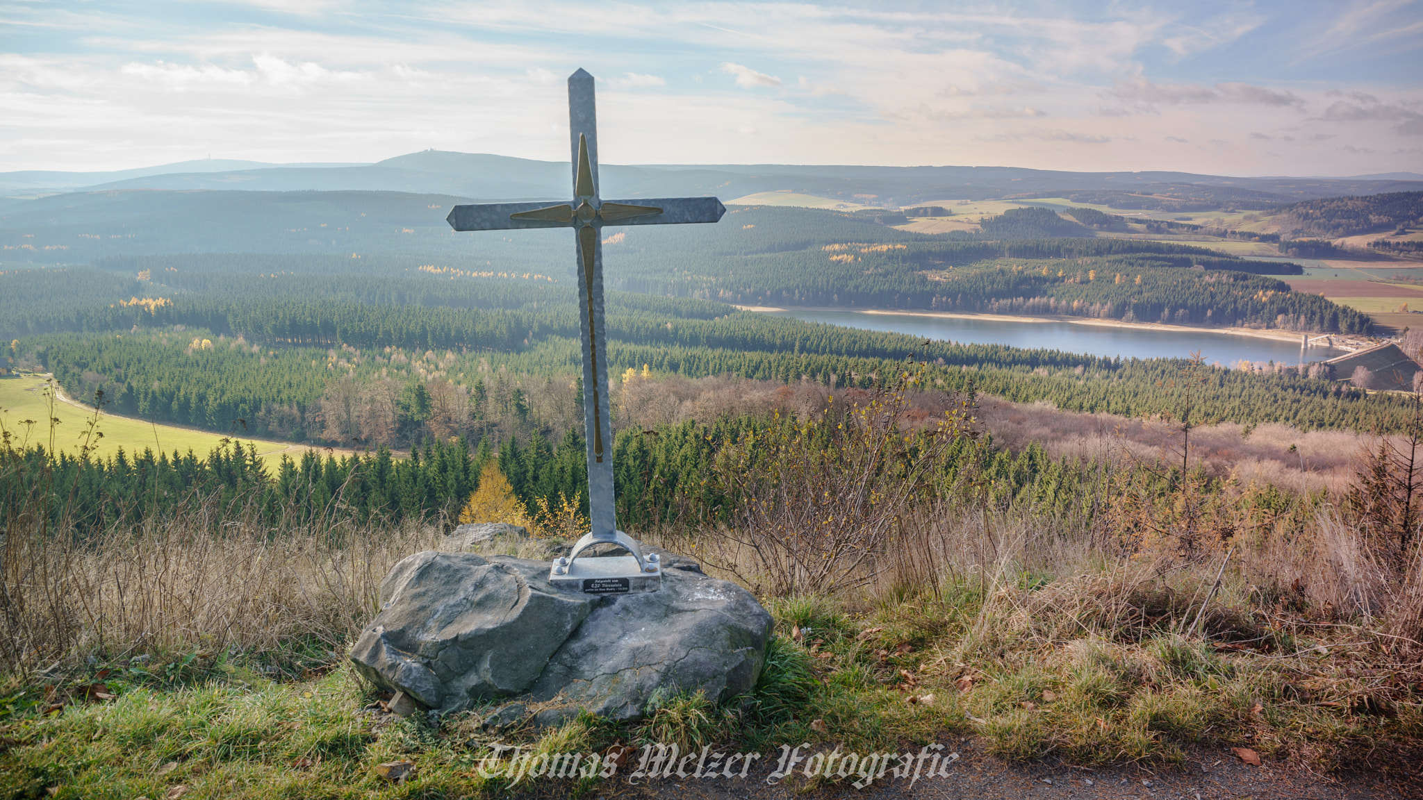 24-70mm F4 OSS sample photo. Ore mountains views photography