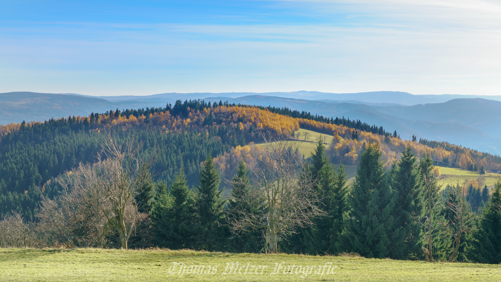 24-70mm F4 OSS sample photo. Ore mountains views photography