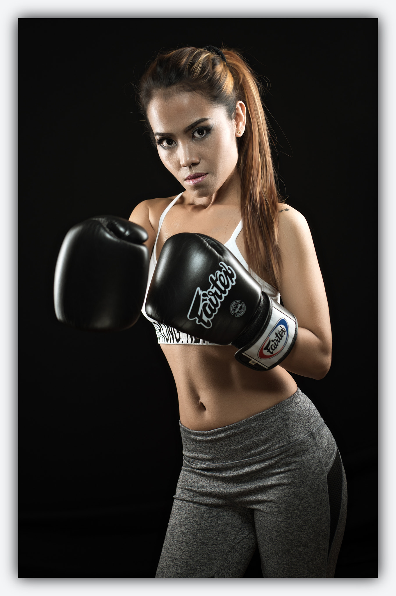 Nikon D750 + AF Zoom-Nikkor 35-70mm f/2.8D sample photo. Sally boxing photography