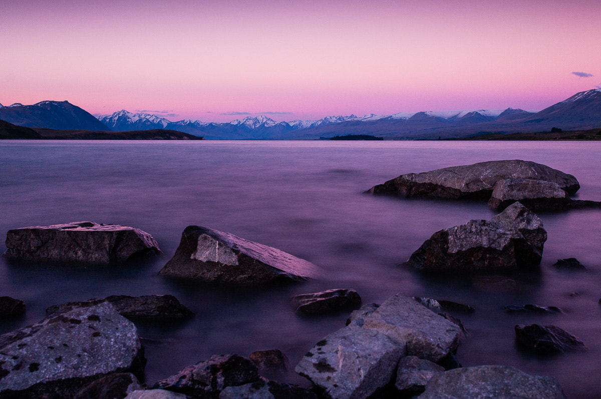 Pentax K-7 sample photo. Lake tekapo at sunset photography