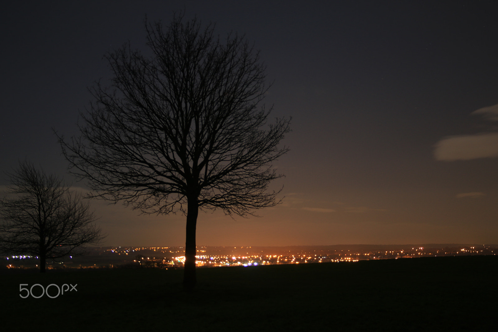 Canon EF-S 18-55mm f/3.5-5.6 USM sample photo. Moon lit photography