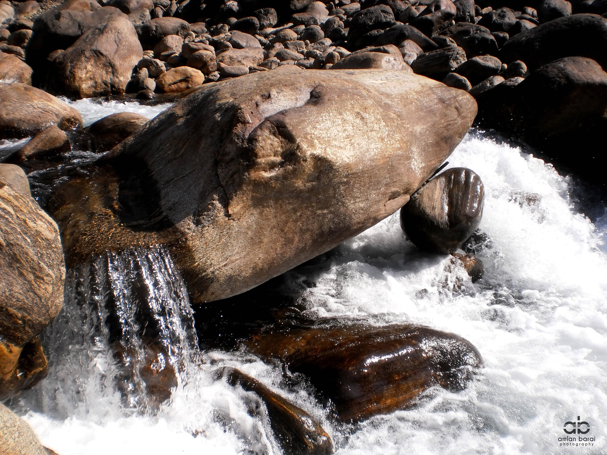 Olympus T105,T100,X36 sample photo. The waterfall and the turtle head rock... photography