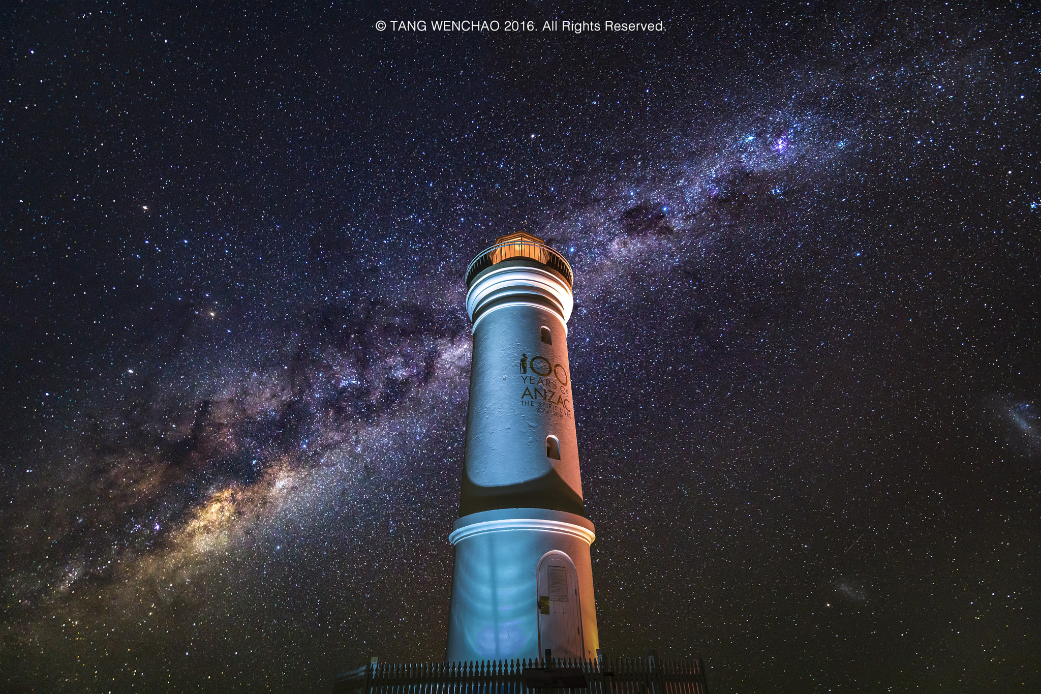 Sony a7R II + Canon EF 300mm f/2.8L sample photo. Lighthouse under milky way photography