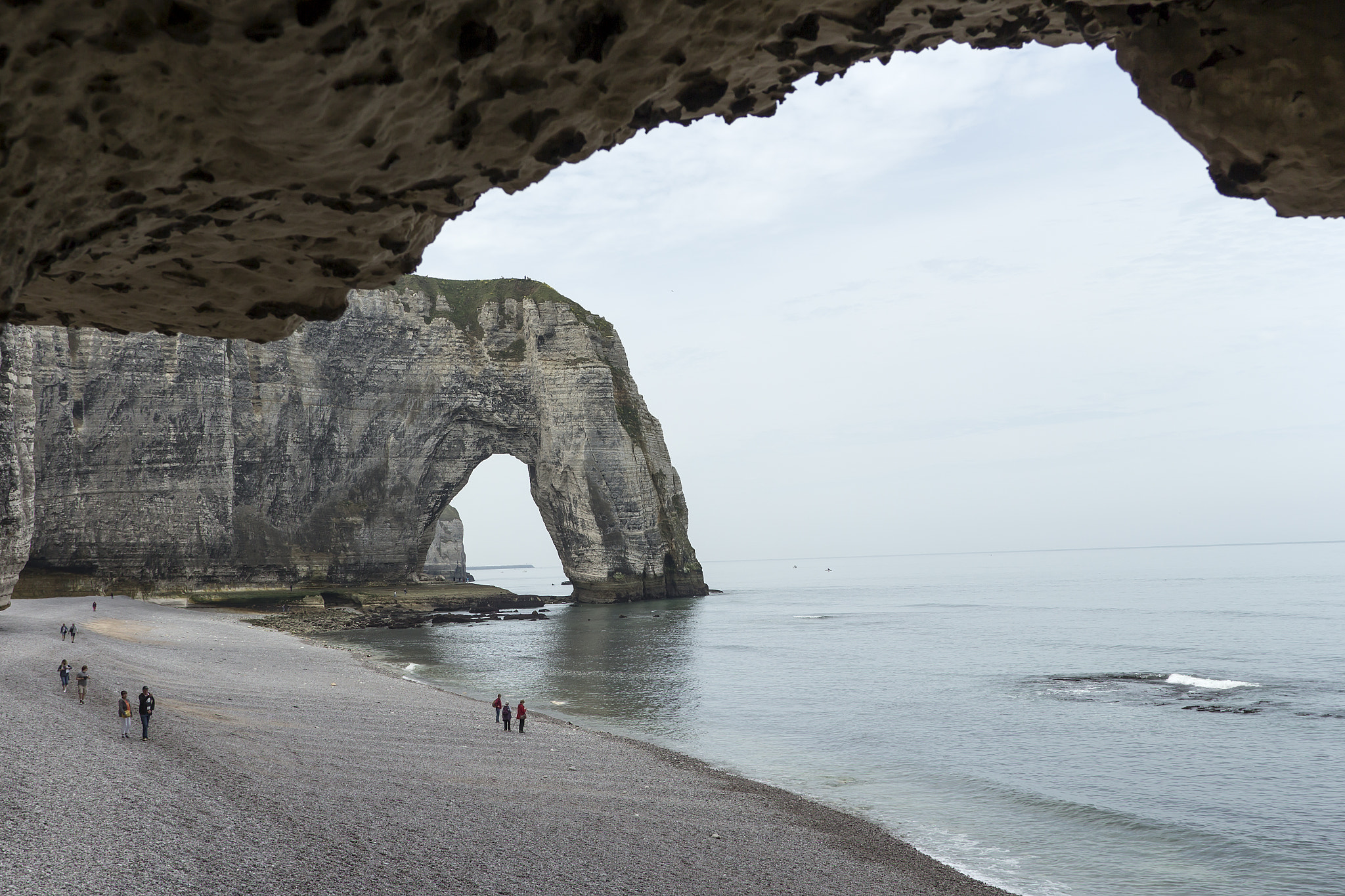 Canon EOS M + Canon EF 24-105mm F4L IS USM sample photo. Étretat and the caves photography