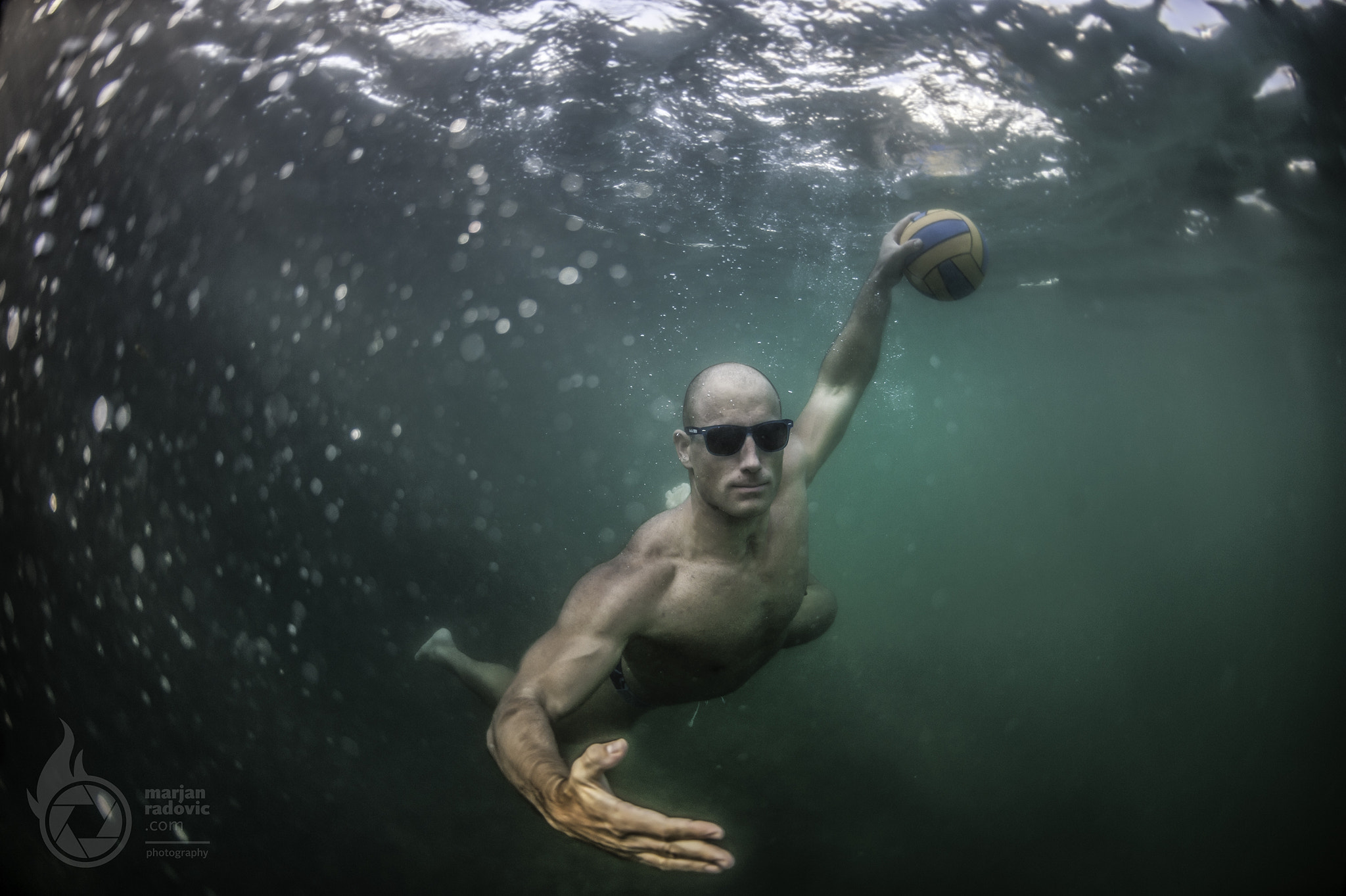 Nikon D3 + Nikon AF Fisheye-Nikkor 16mm F2.8D sample photo. Waterpolo photography