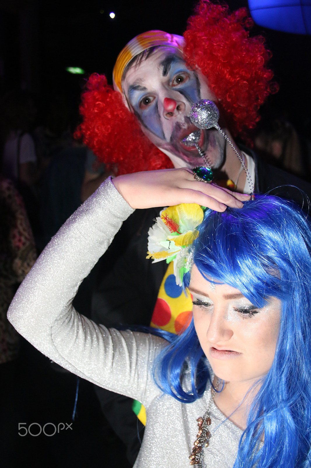 Canon EOS 70D + Canon EF-S 18-55mm f/3.5-5.6 USM sample photo. Demonic clown photography