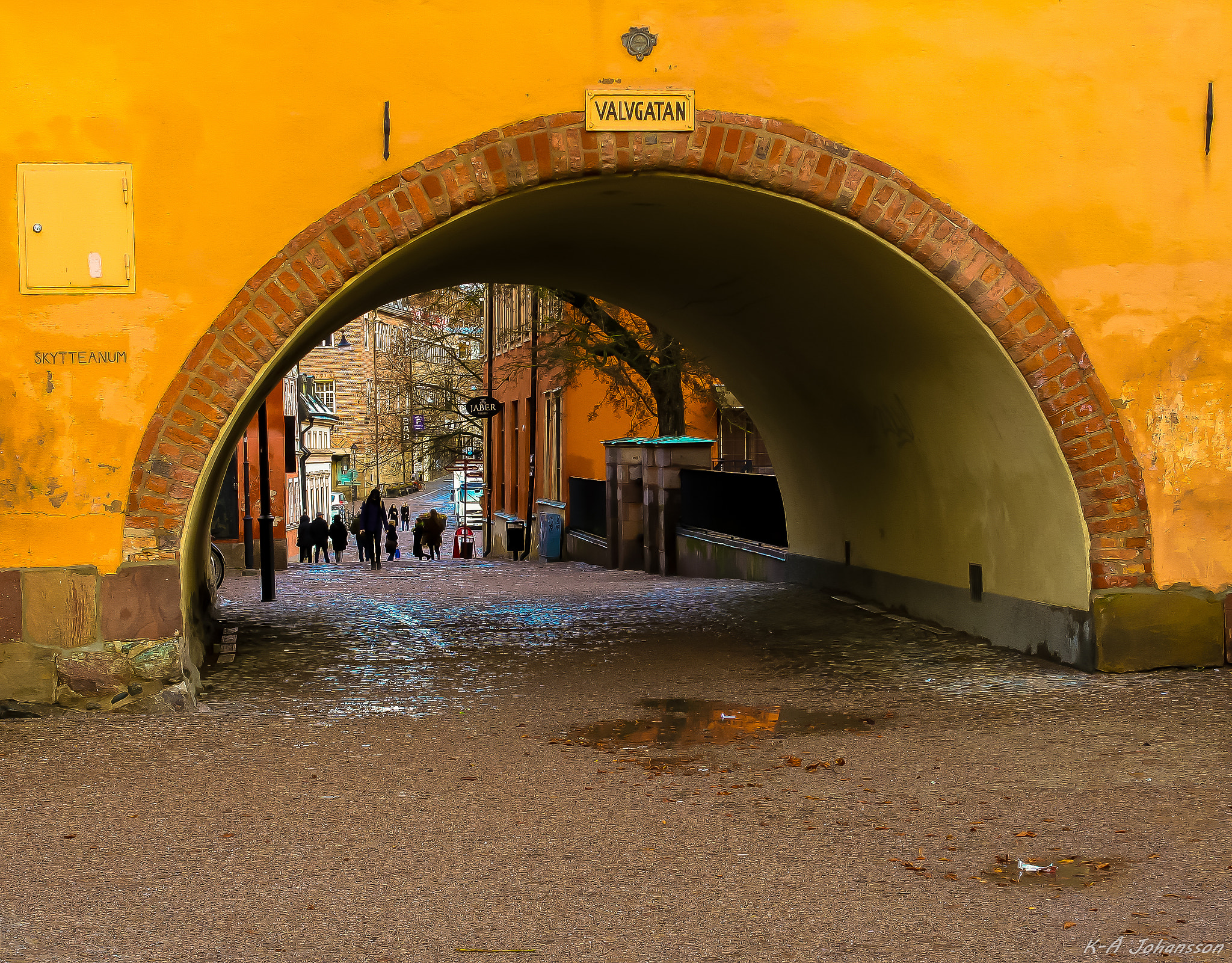 Canon EOS 30D sample photo. Old street in uppsala photography