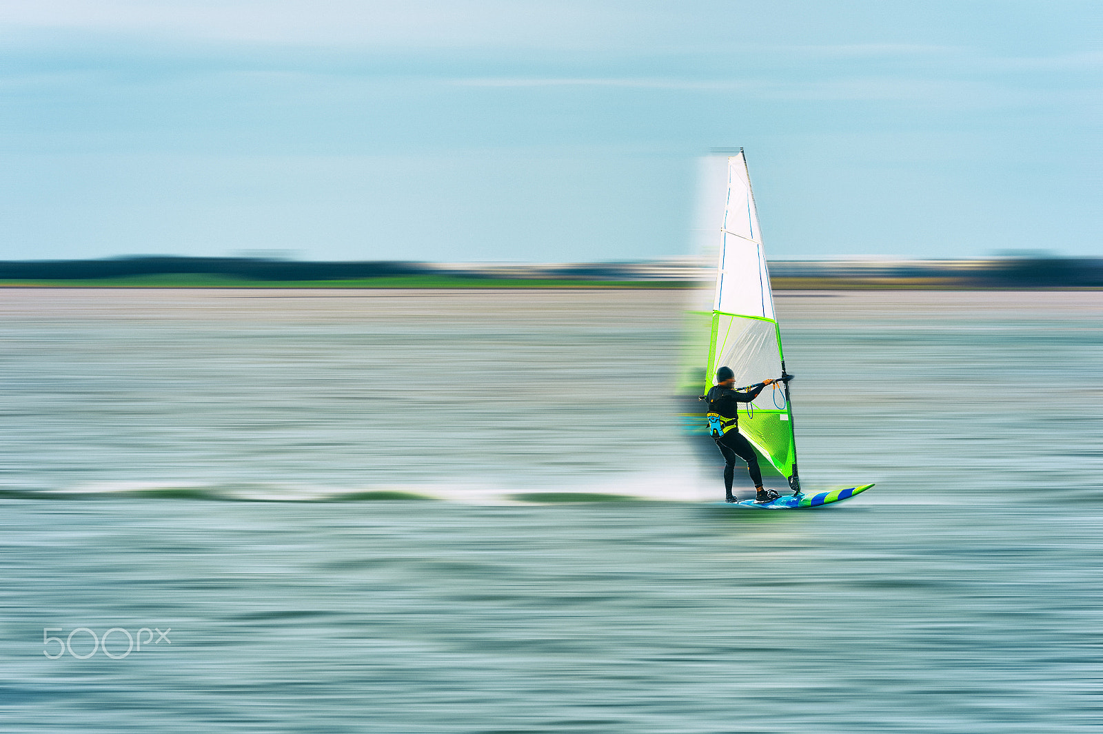 Sigma 70-200mm F2.8 EX DG OS HSM sample photo. Windsurf in the lagoon photography