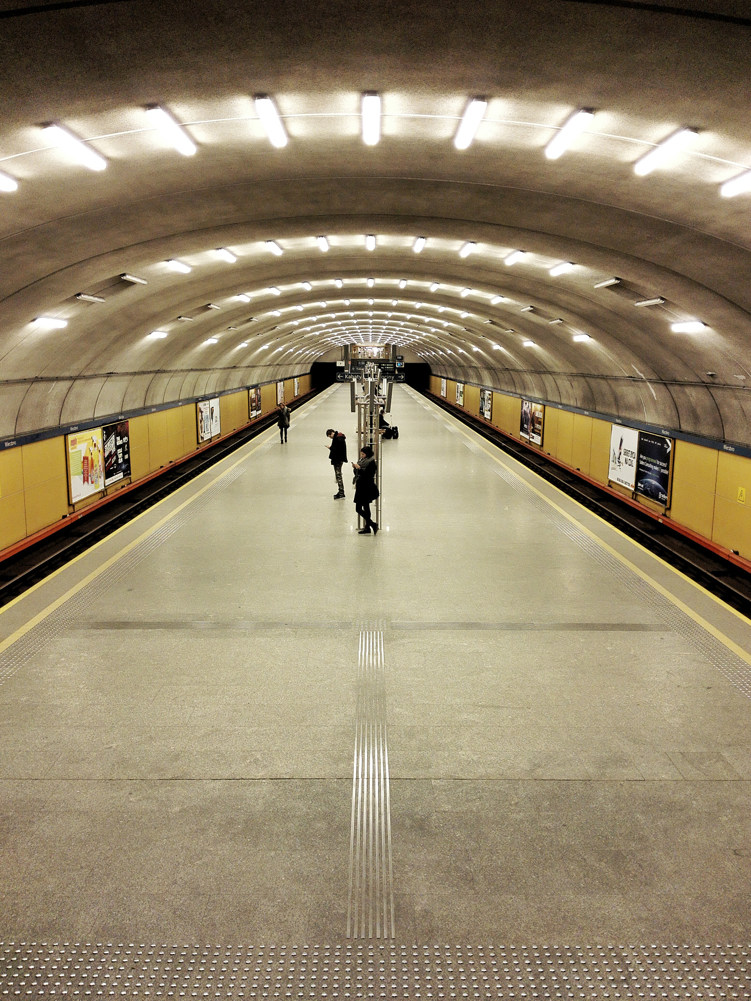 HUAWEI PE-TL10 sample photo. Wierzbno subway station in warsaw/poland photography