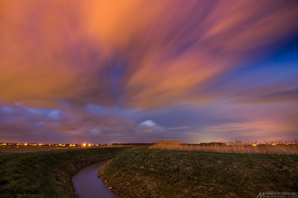 Olympus E-5 + OLYMPUS  7-14mm Lens sample photo. Light pollution photography