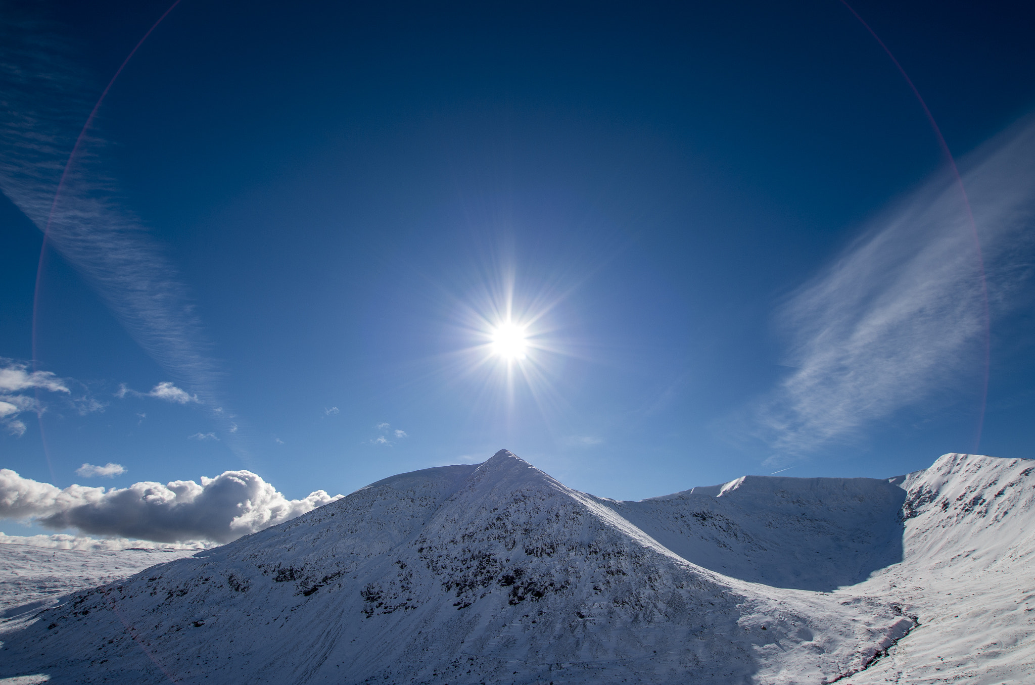 Sigma 10-20mm F3.5 EX DC HSM sample photo. Wintery helvellyn photography