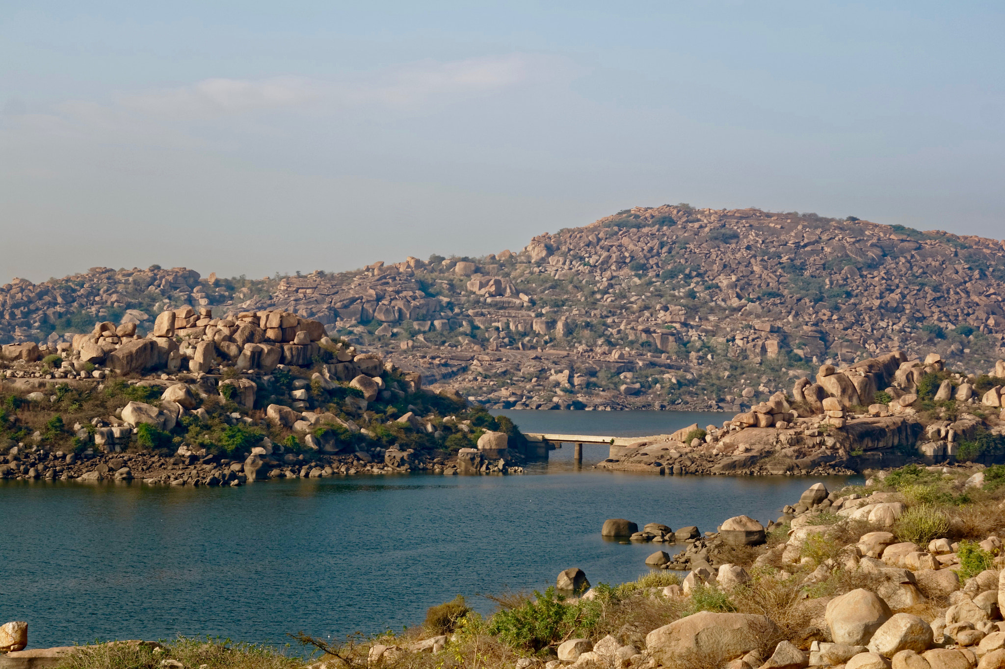 Samsung NX100 sample photo. Sanapur lake, hampi photography