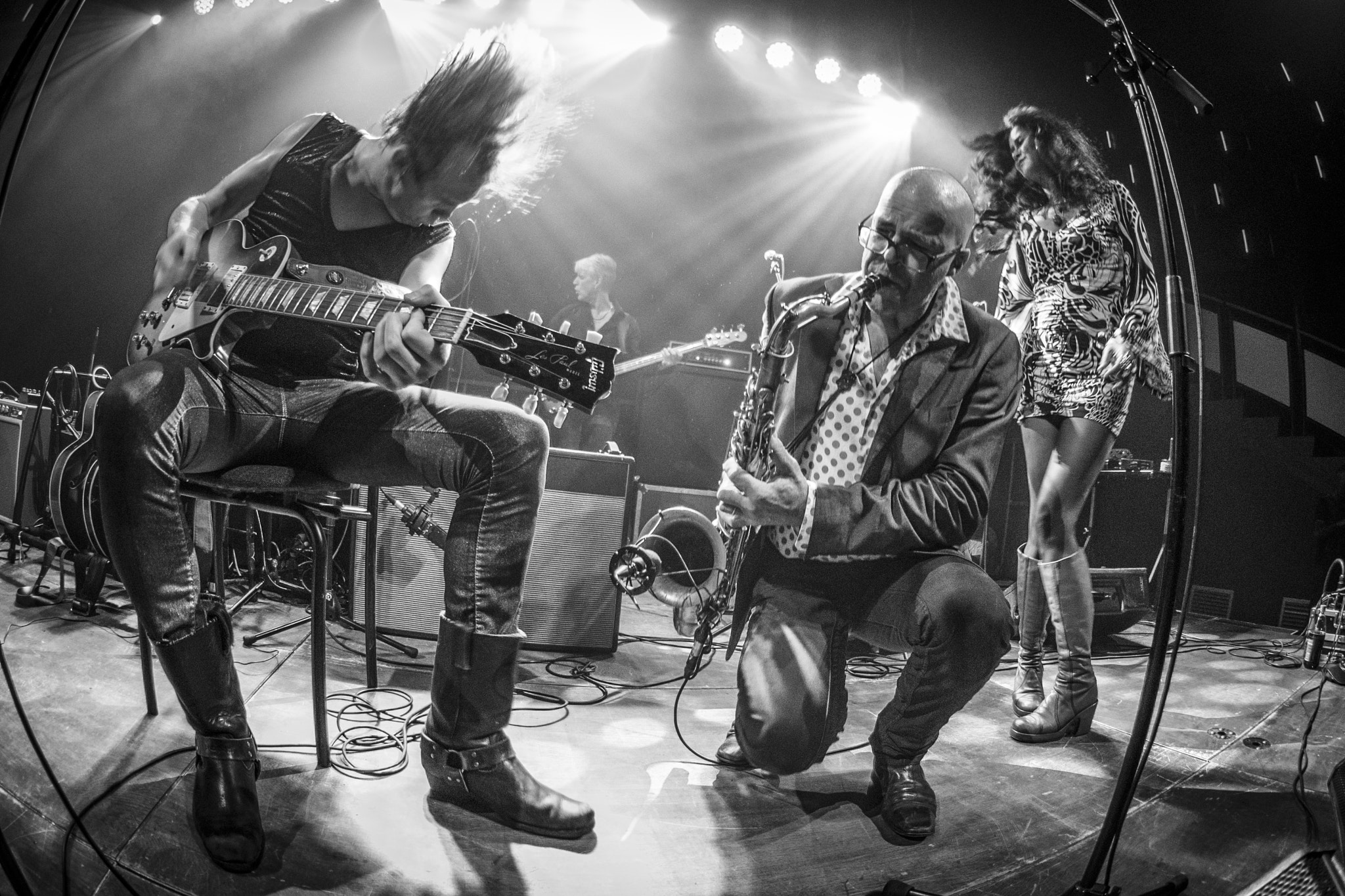 Nikon AF DX Fisheye-Nikkor 10.5mm F2.8G ED sample photo. Ralph de jong and band hengelo theater photography