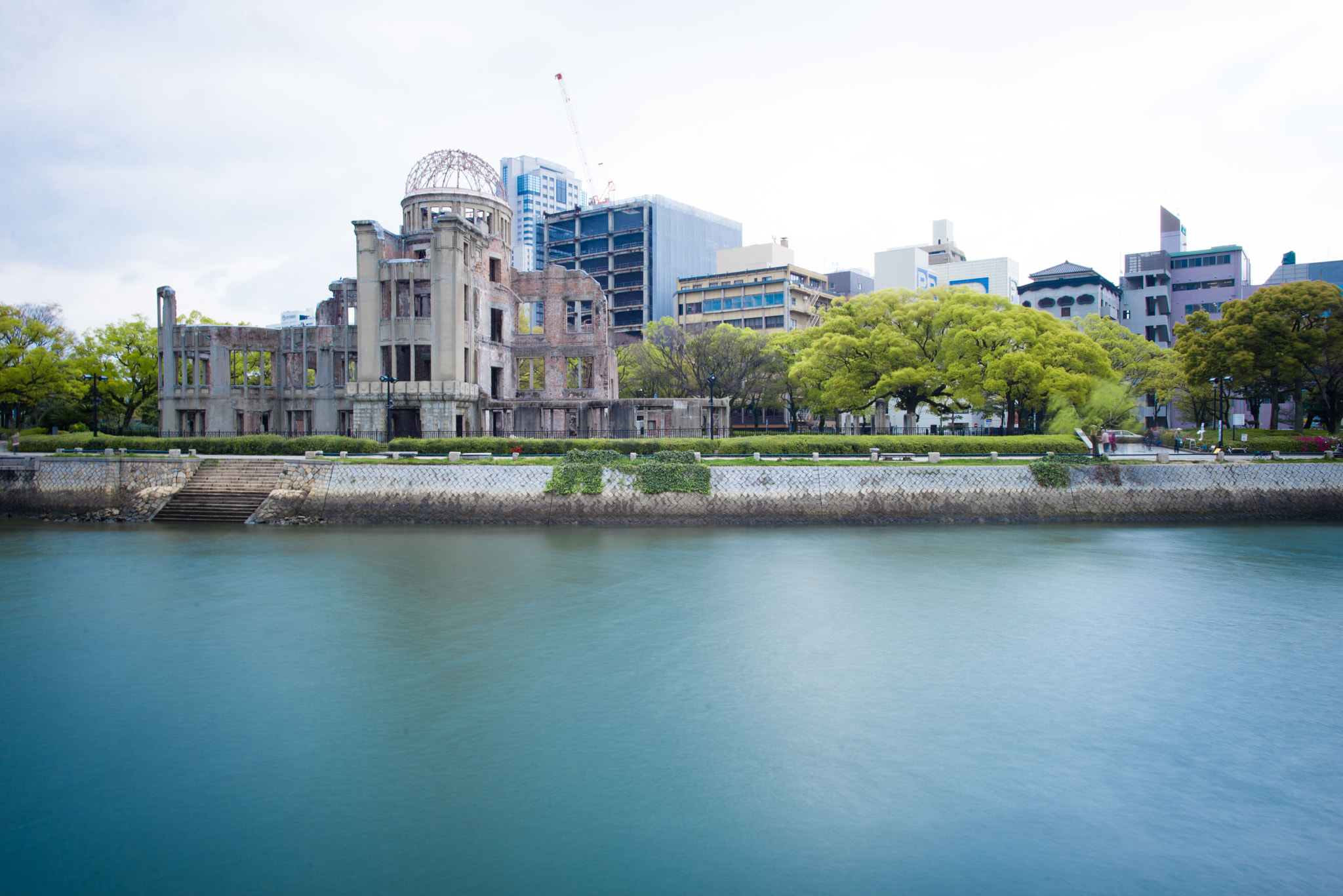 Nikon D600 + Nikon AF-S Nikkor 24mm F1.4G ED sample photo. A-bomb dome, hiroshima photography