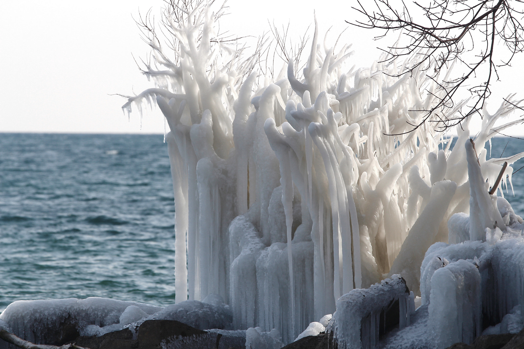 Canon EF 70-200mm F4L IS USM sample photo. Ice art 1 photography