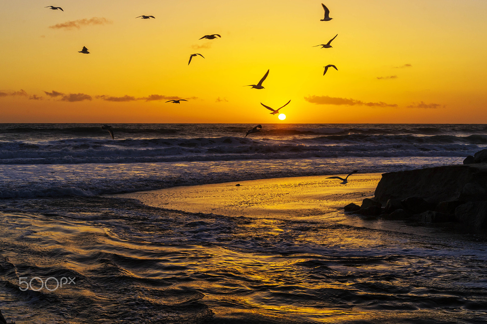 Nikon D3S sample photo. South oceanside at sunset photography