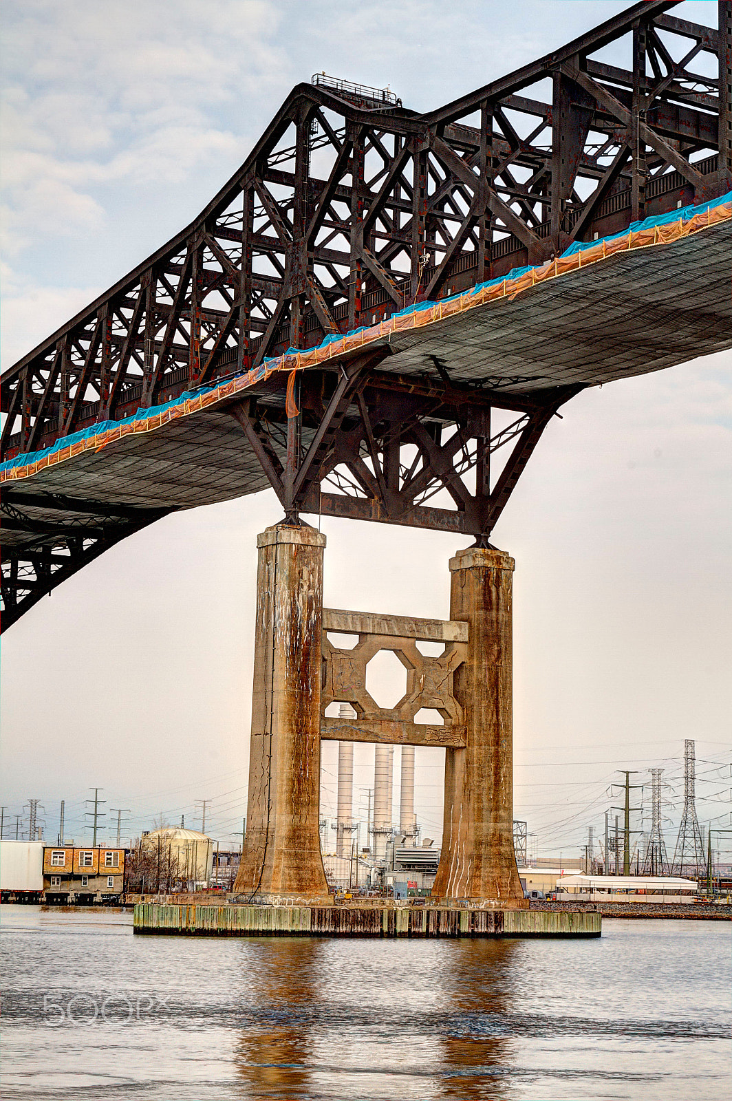 Canon EF 28-80mm f/3.5-5.6 USM sample photo. Pulaski skyway over the hackensack river photography