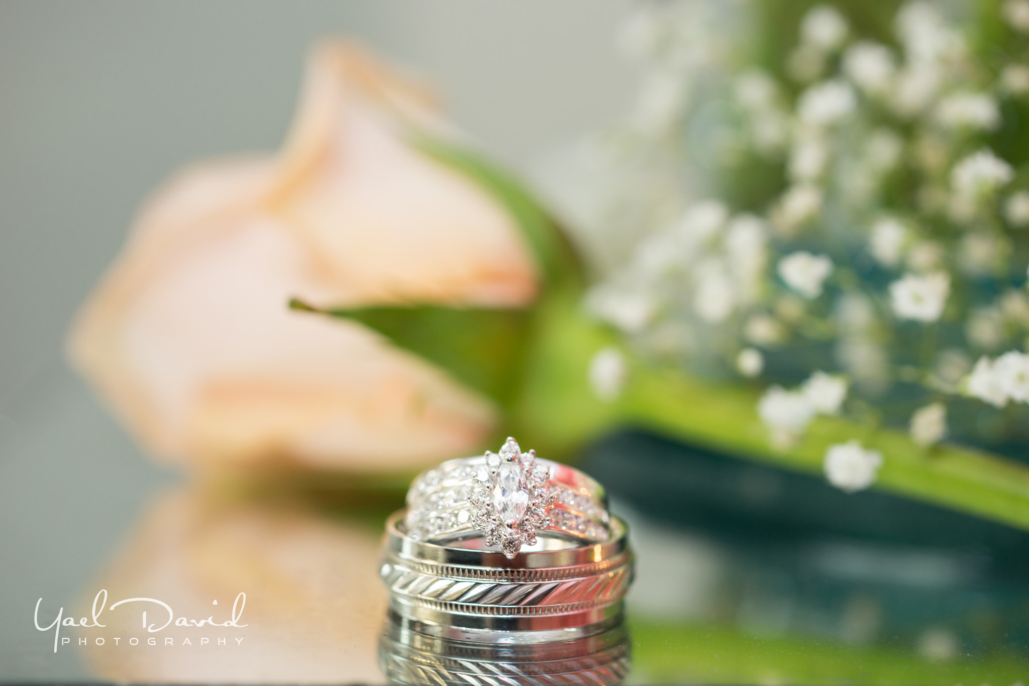 Sony 50mm F2.8 Macro sample photo. Wedding rings photography