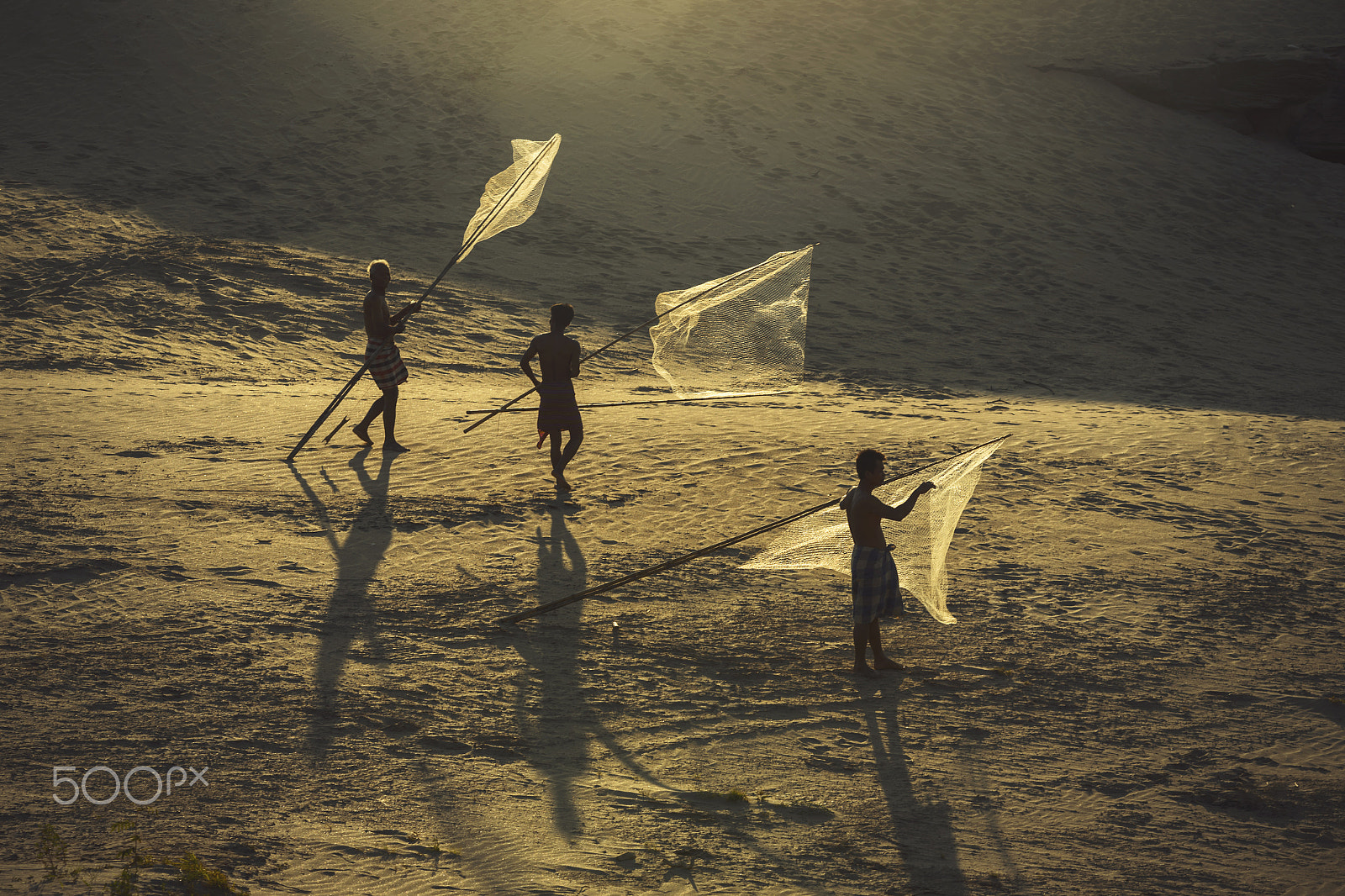 Nikon AF-Nikkor 80-200mm F2.8D ED sample photo. Fishermen in sampanbok grancayon of thailand photography