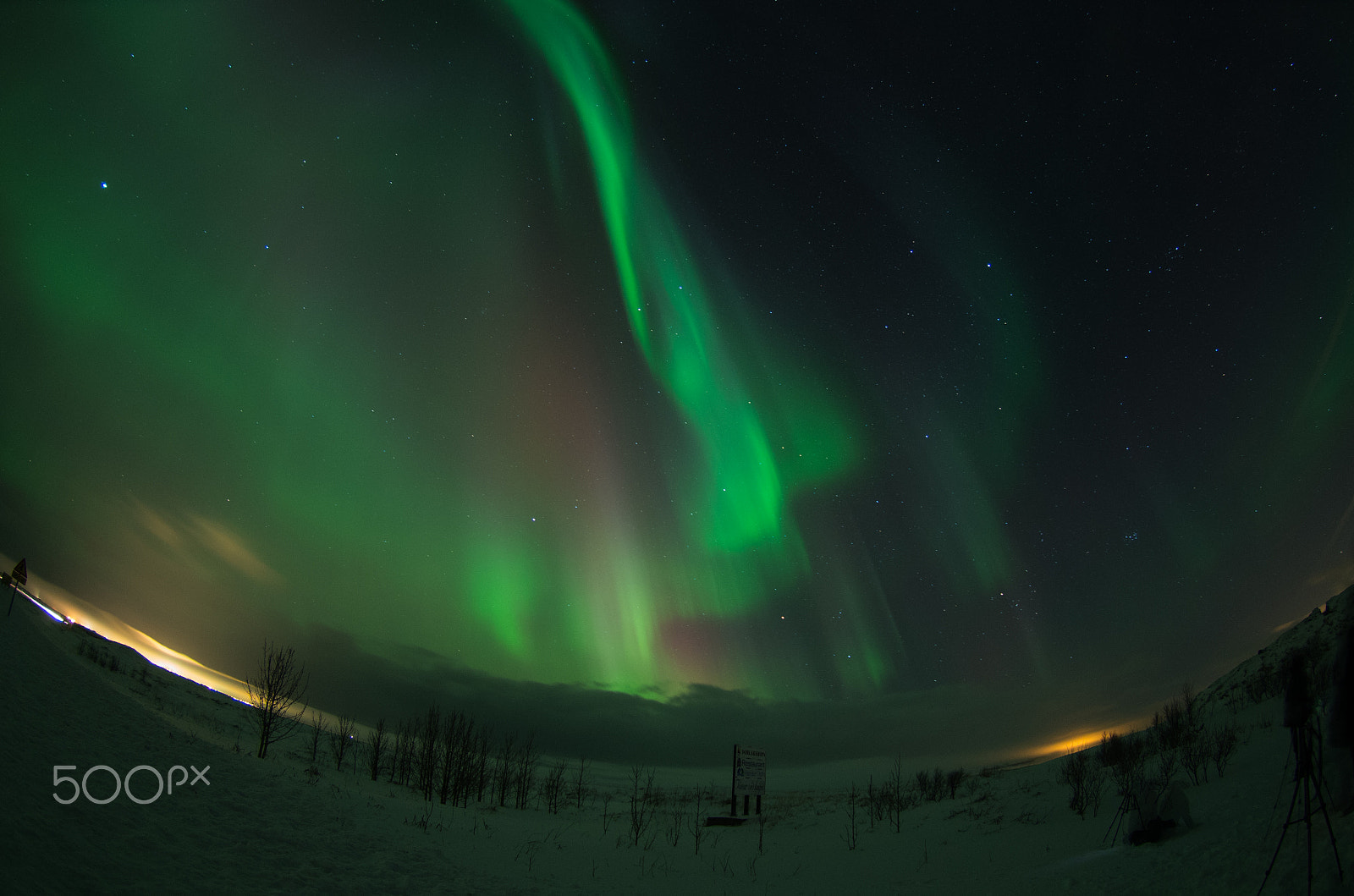 Pentax K-5 IIs sample photo. Northern lights in reykjavik photography
