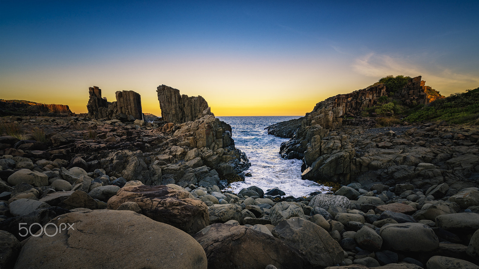 Sony a7R II + Canon EF 300mm f/2.8L sample photo. Quarry sunrise photography