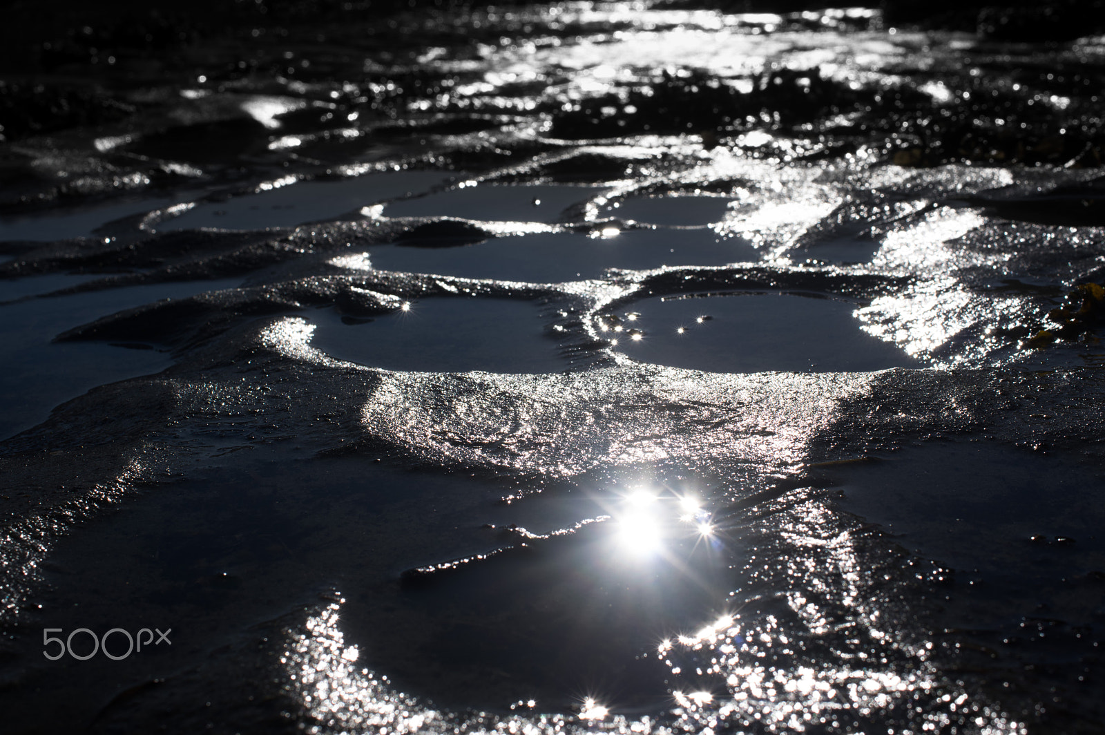Pentax smc DA 35mm F2.8 Macro Limited sample photo. Wet beach in sunset photography