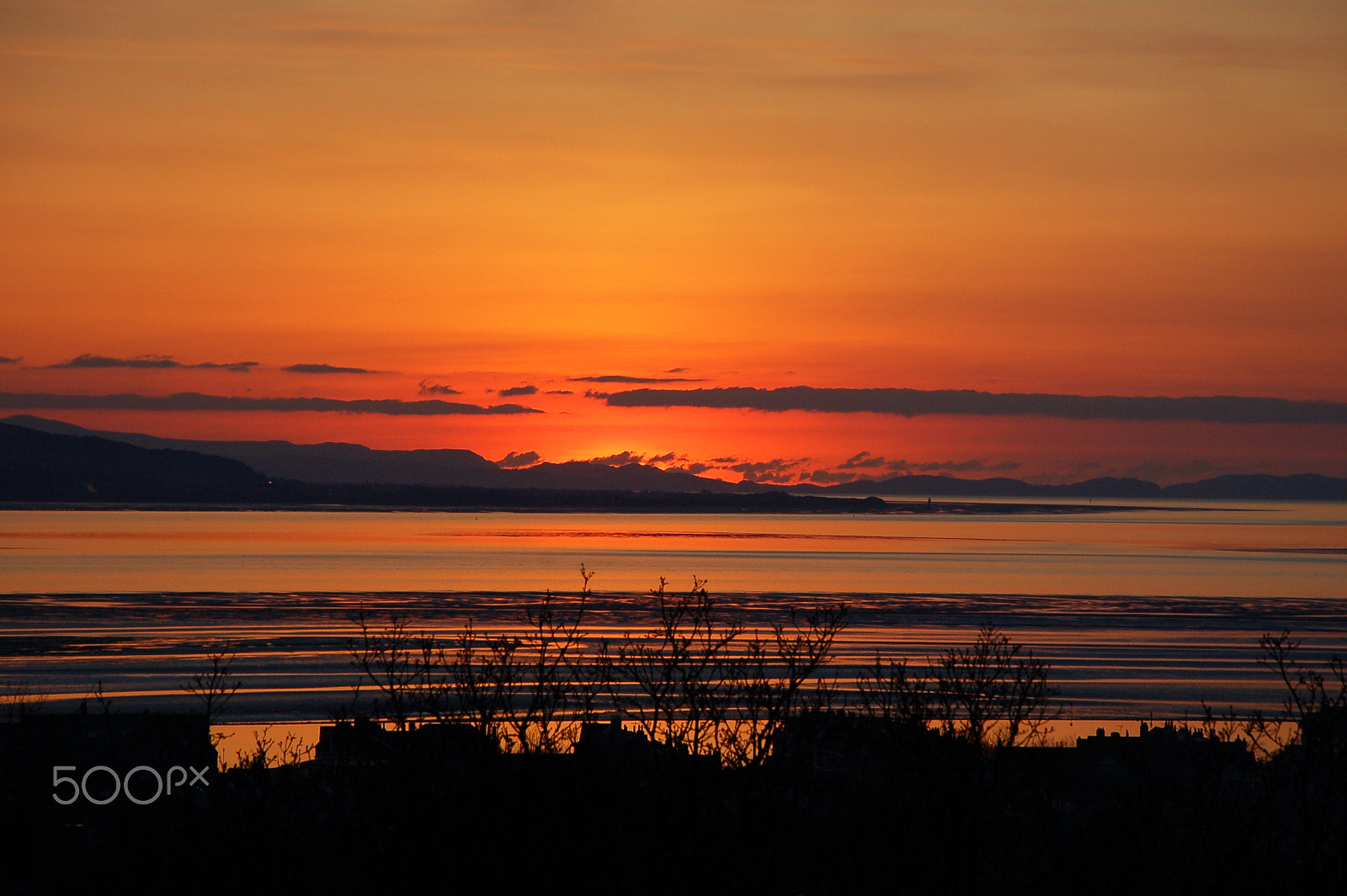 Nikon D50 sample photo. Sunset over the river dee photography