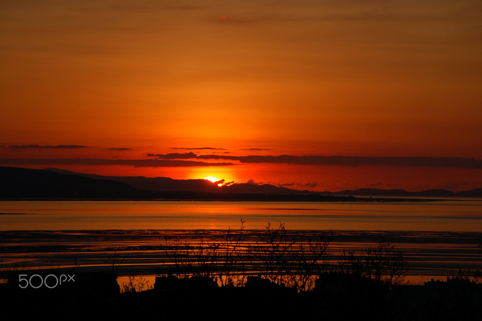 Nikon D50 sample photo. Sunset over wales photography