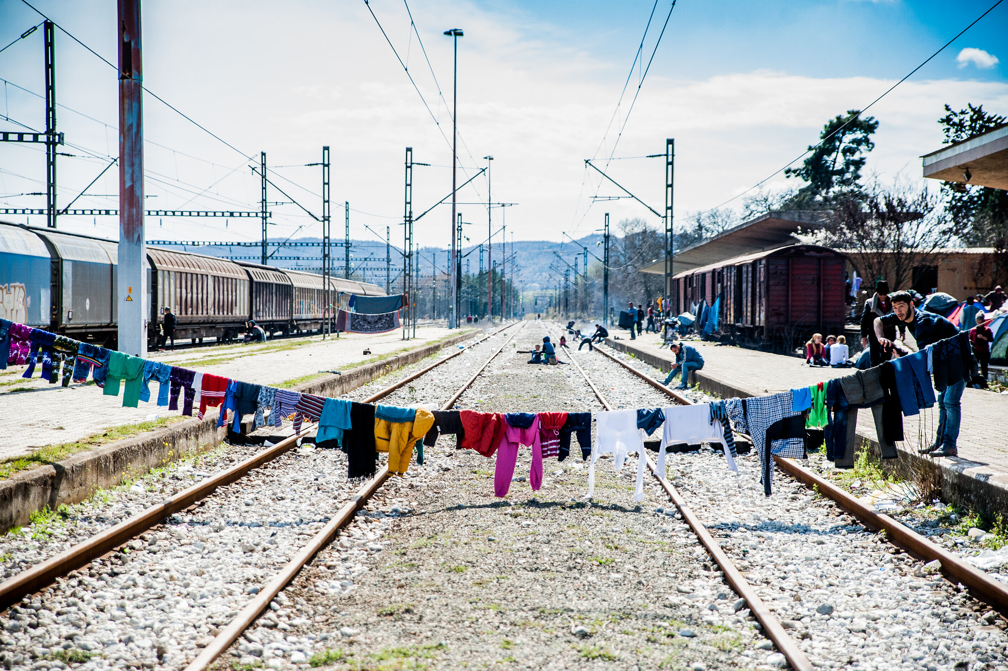 Nikon D3 sample photo. Refugee camp, idomeni photography