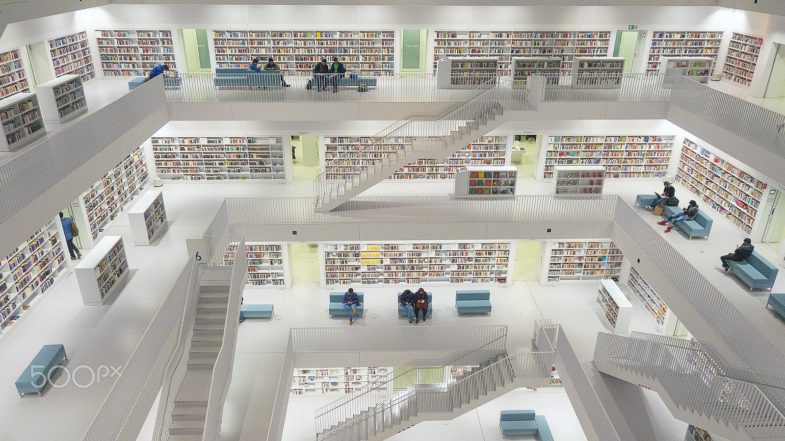Panasonic Lumix G Vario 7-14mm F4 ASPH sample photo. Stuttgart city library photography