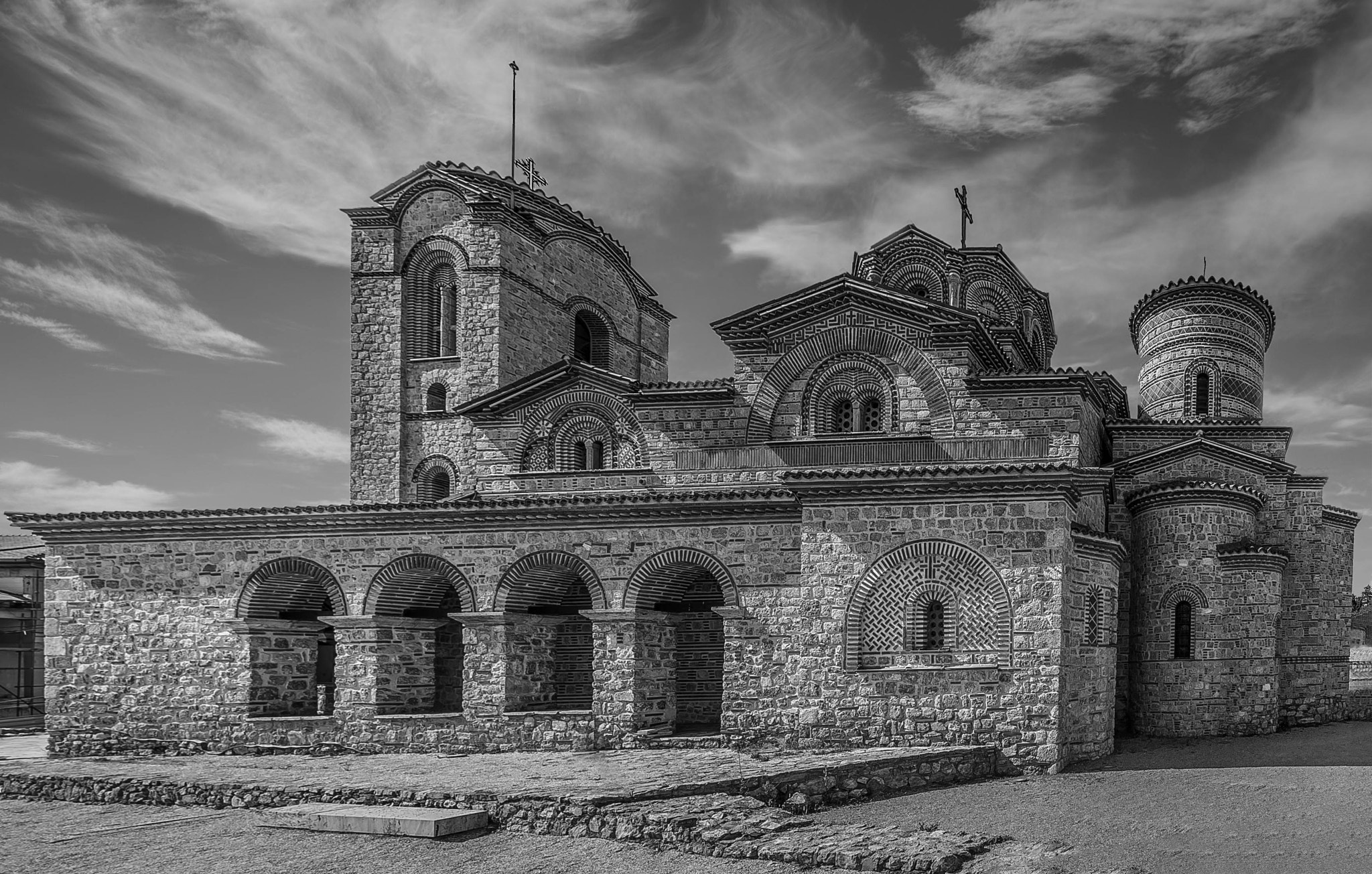 Nikon Df + Nikon AF-S Nikkor 20mm F1.8G ED sample photo. Saint panteleimon monastery in ohrid, macedonia photography