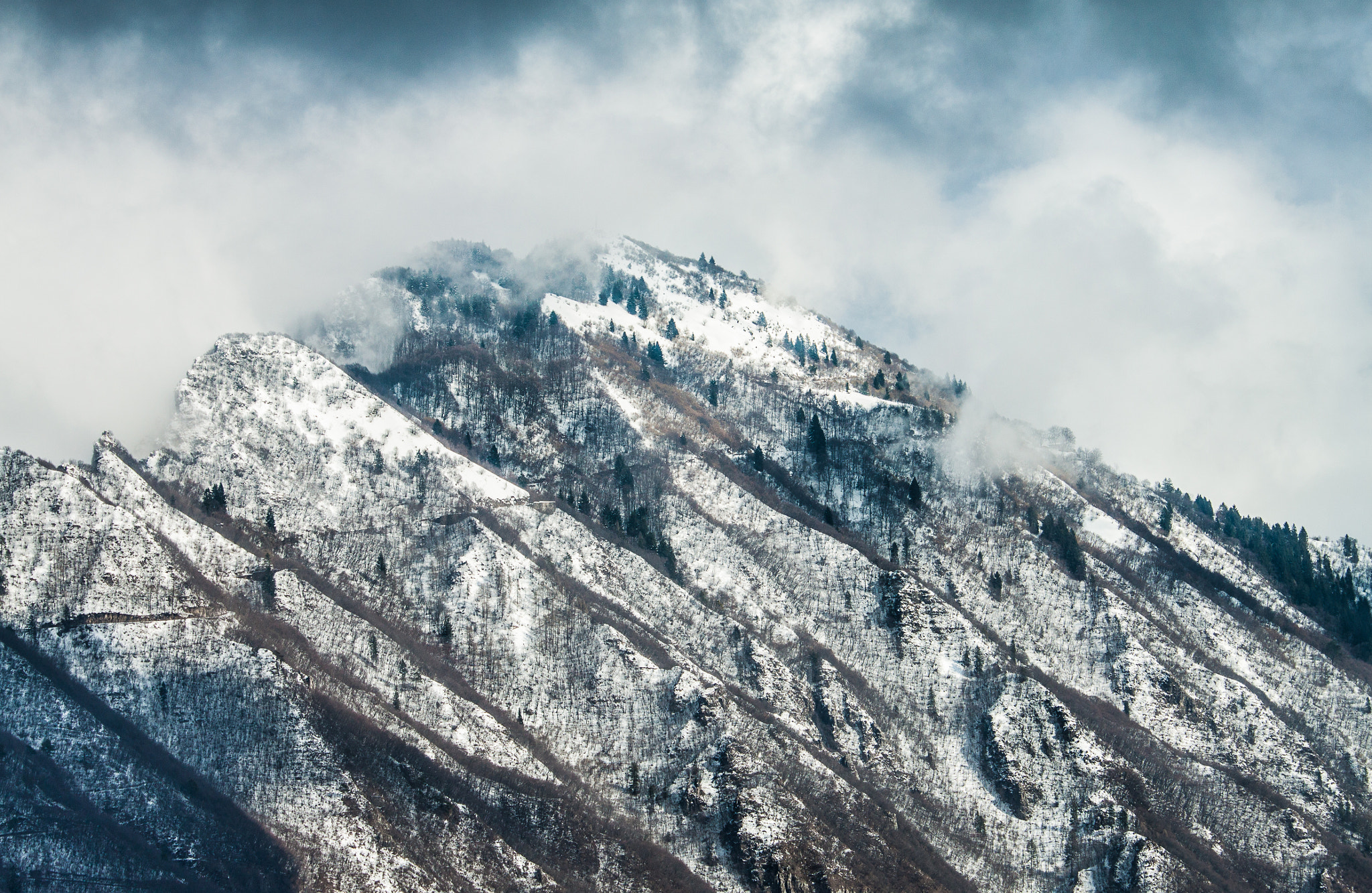 Canon EF-S 55-250mm F4-5.6 IS STM sample photo. Misty mounain photography
