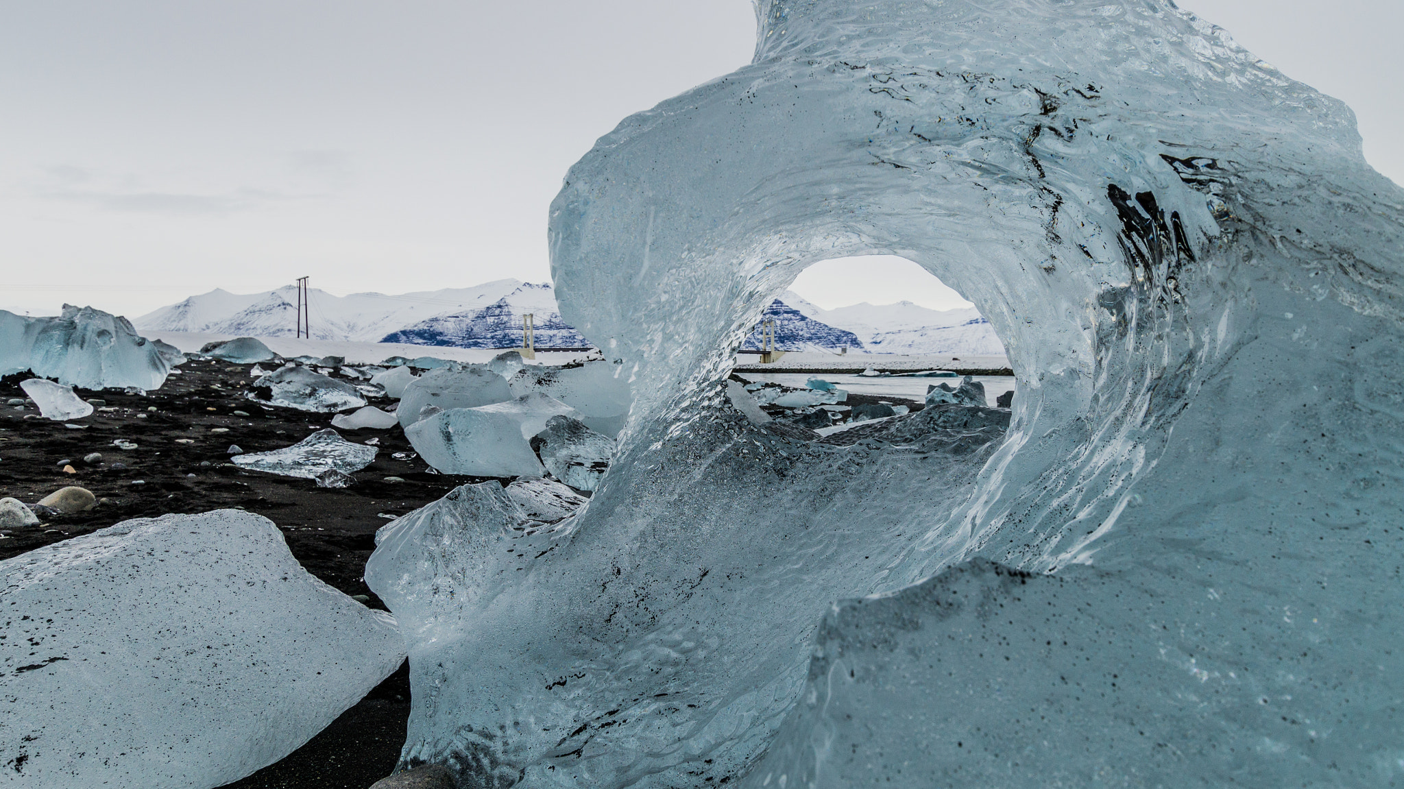 Sony SLT-A57 + Sigma 10-20mm F3.5 EX DC HSM sample photo. Icebergs at jökulsárlón ii photography