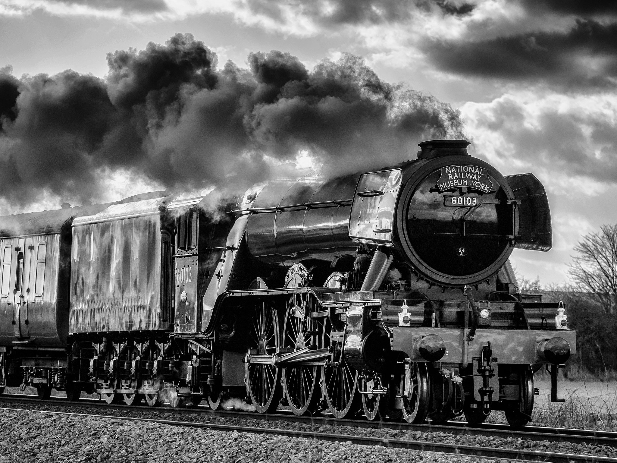 Olympus OM-D E-M5 sample photo. Lner class a3 60103 flying scotsman photography