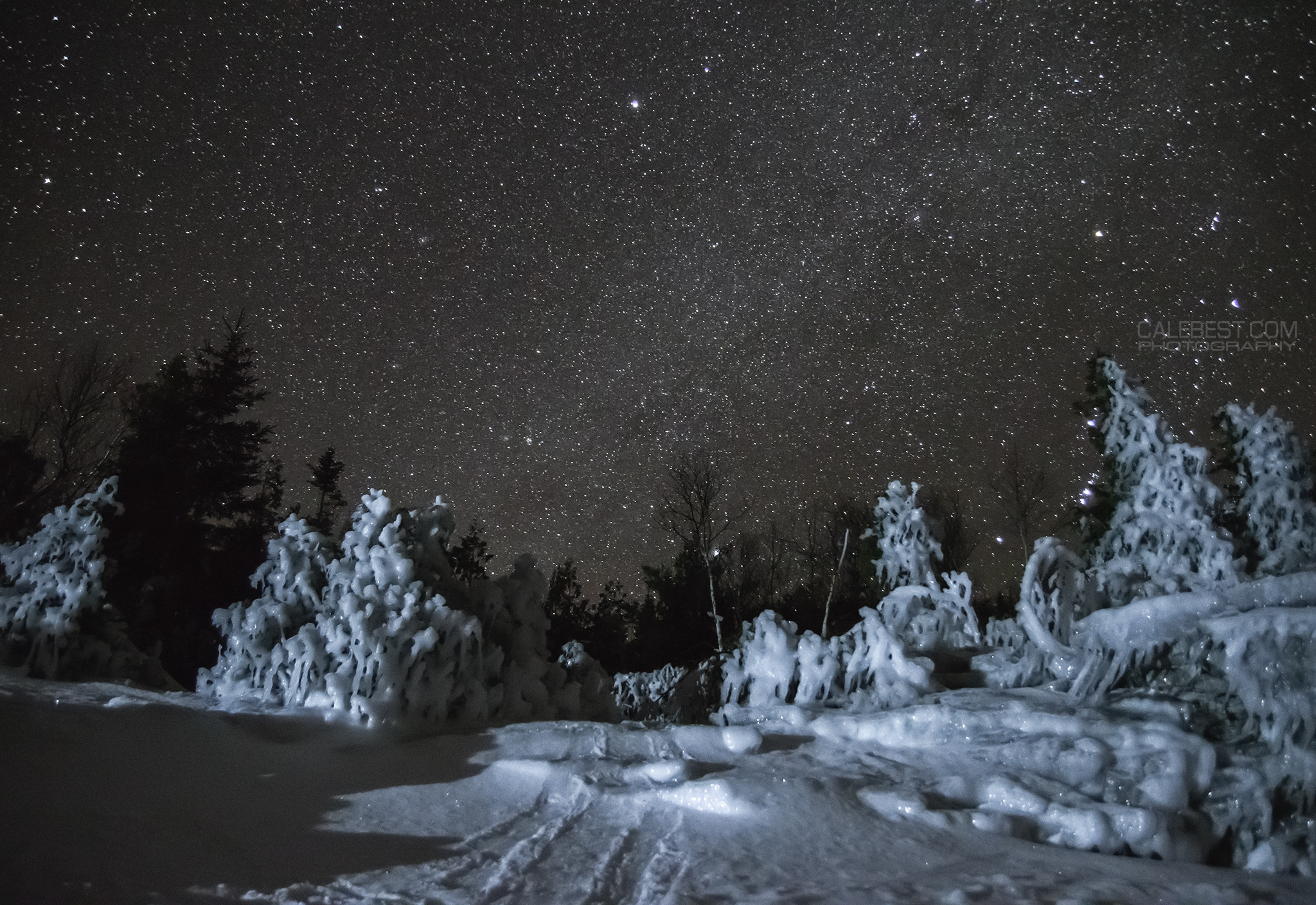 Sony Alpha DSLR-A580 sample photo. Stars over bruce peninsula national park photography