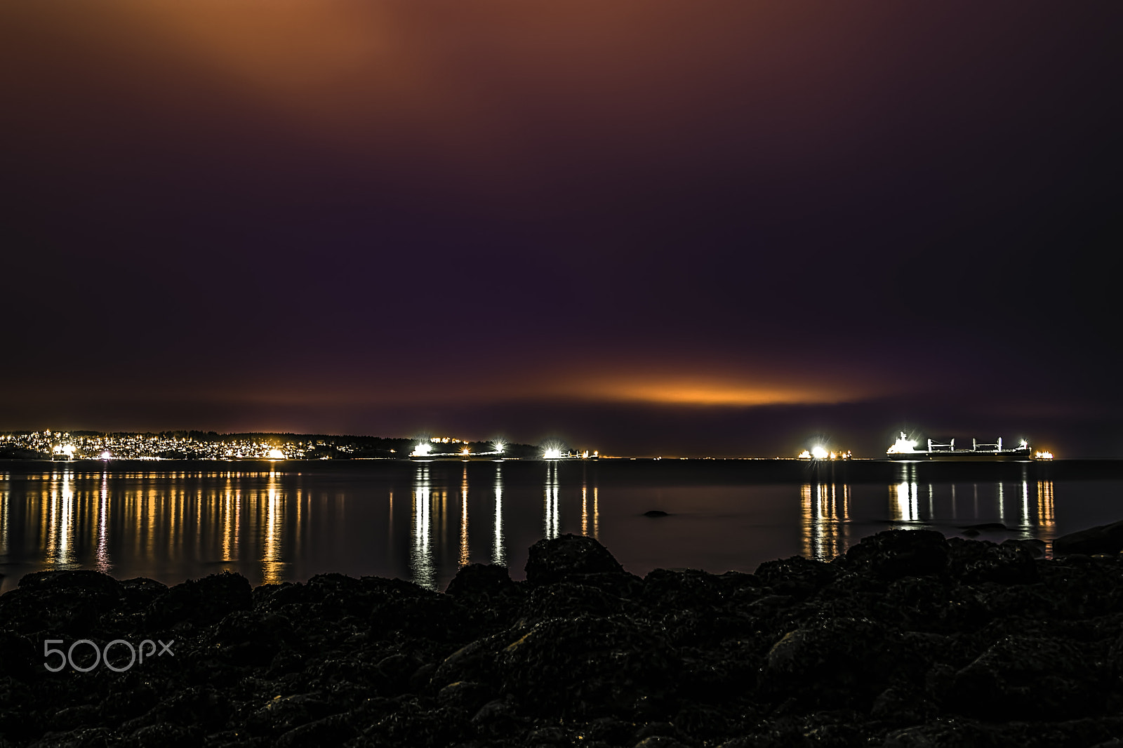 Nikon AF-S Nikkor 14-24mm F2.8G ED sample photo. Inlet at night no. 2 photography