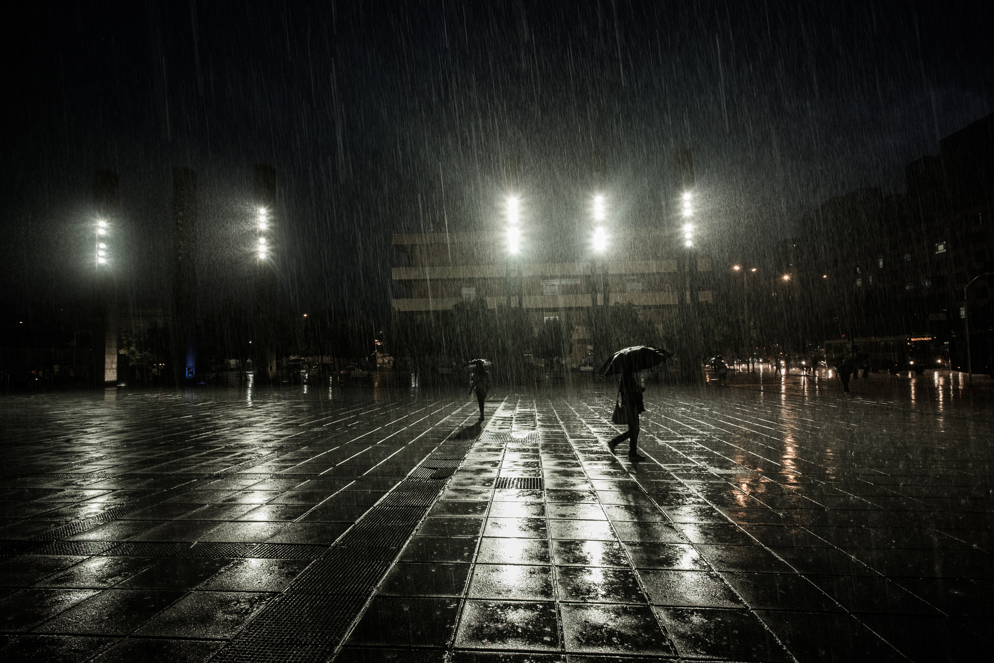 ZEISS Touit 12mm F2.8 sample photo. Street in the rain photography