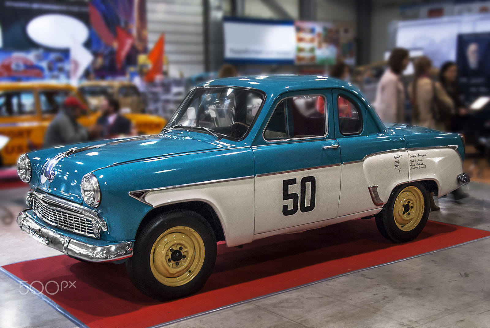Nikon D200 sample photo. Racing moskvich-407-coupe photography