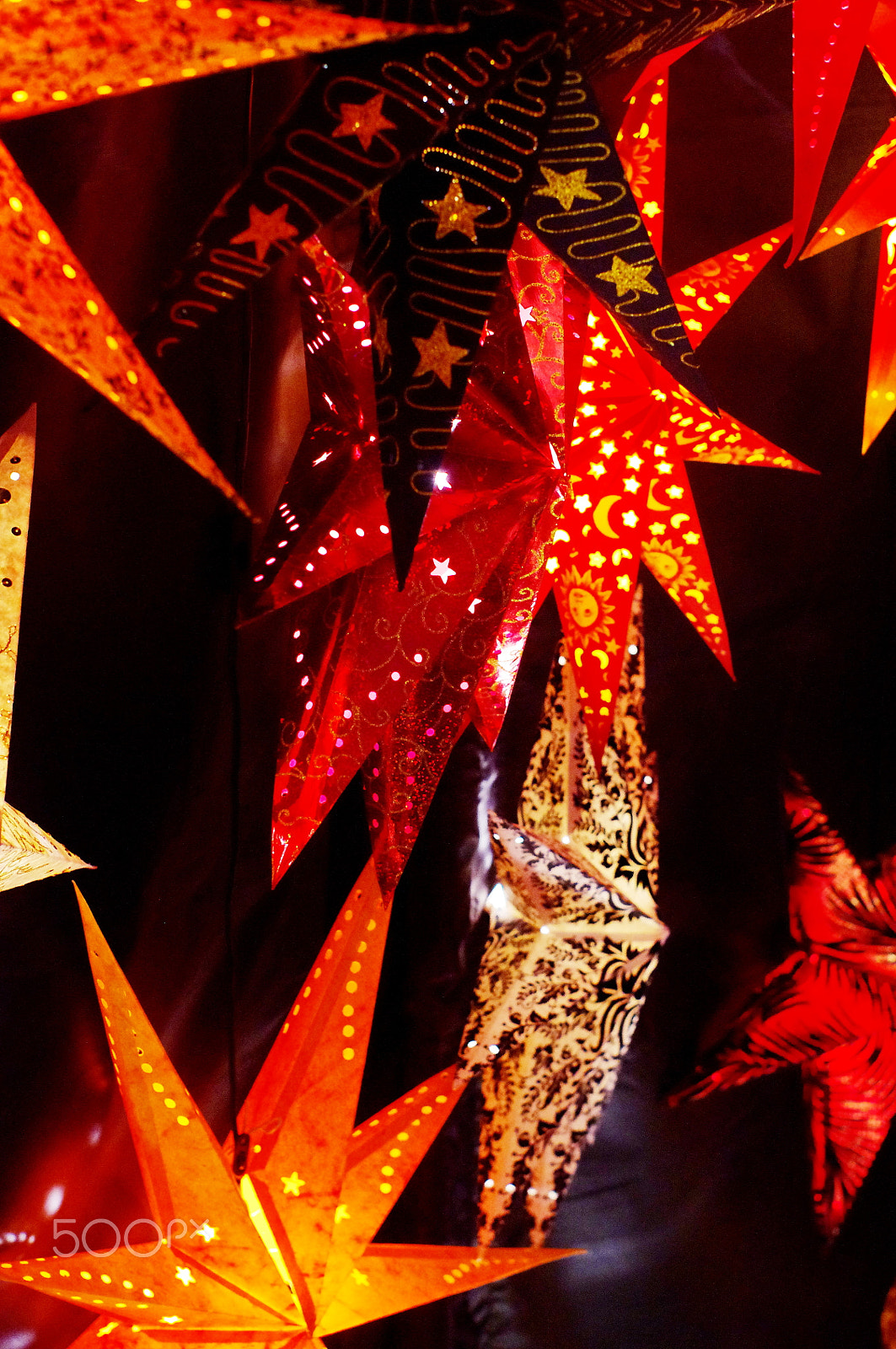 Pentax K-x sample photo. Christmas stars photography