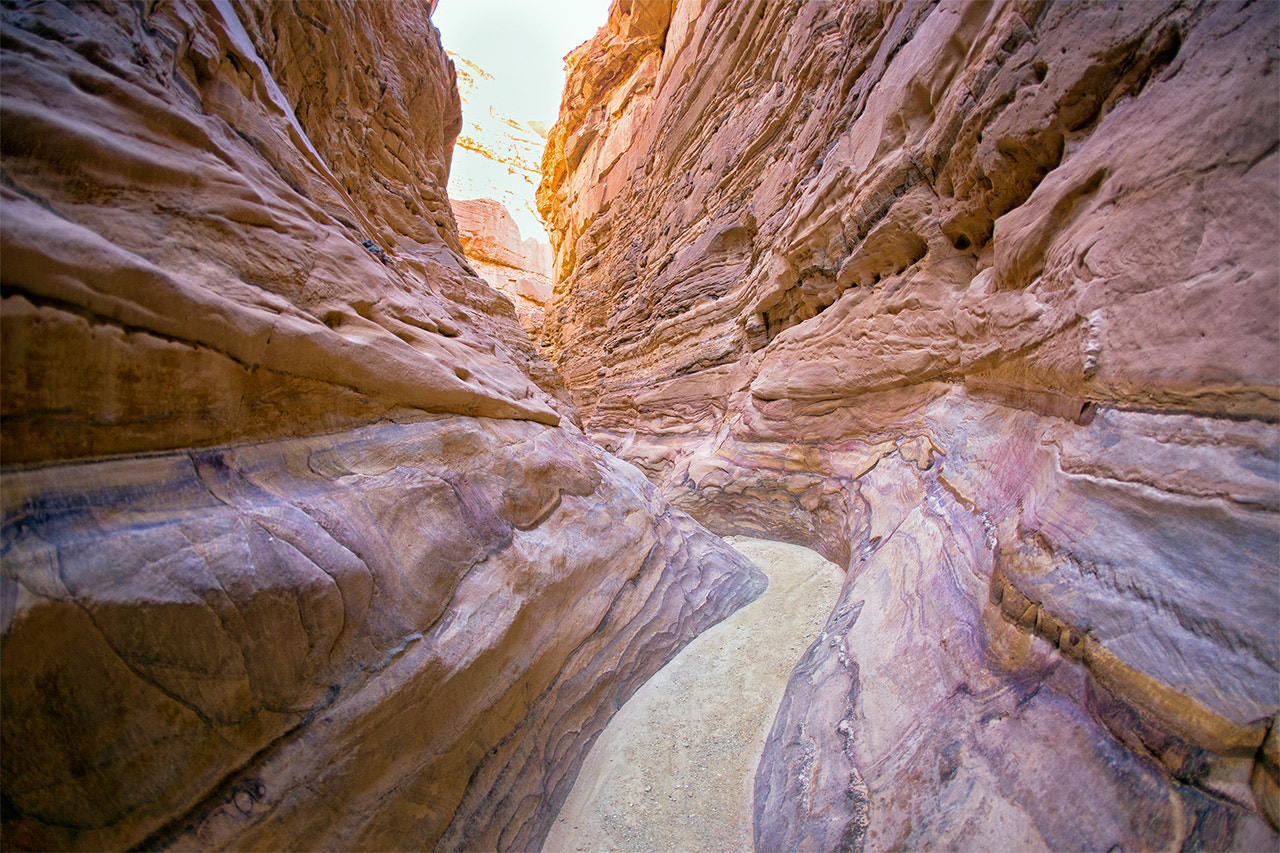 Canon EF 15mm F2.8 Fisheye sample photo. Coloured canyon photography