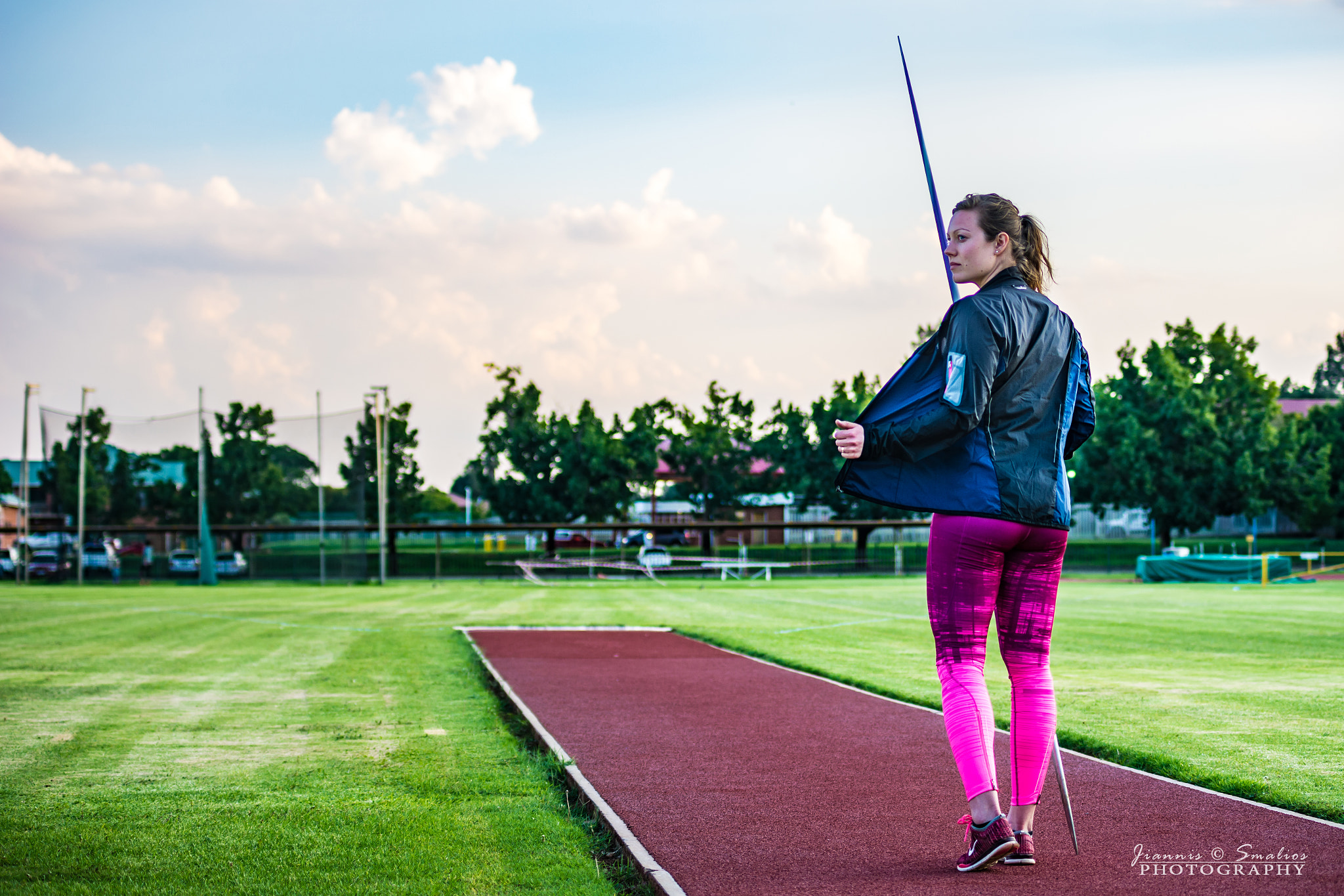 Sigma 50-150mm F2.8 EX APO DC HSM sample photo. Javelin thrower undressing photography