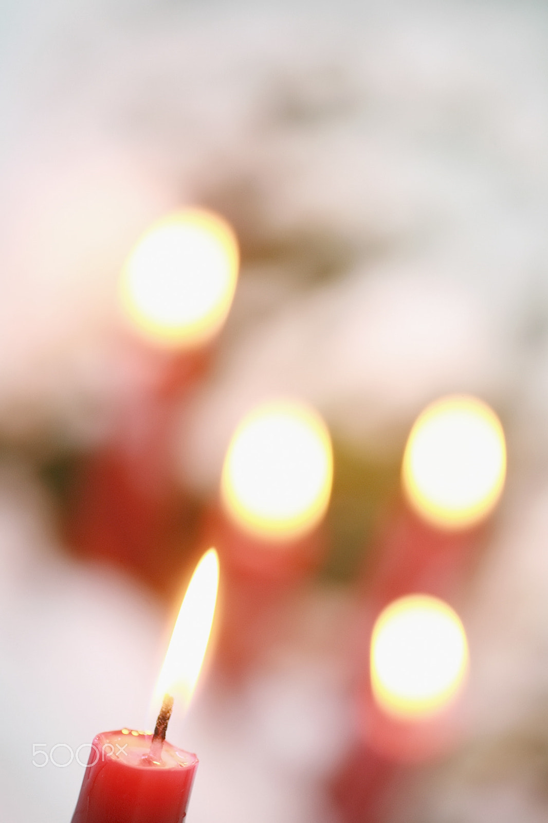 Canon EOS 5D + Tamron SP AF 90mm F2.8 Di Macro sample photo. Candle winter outside photography