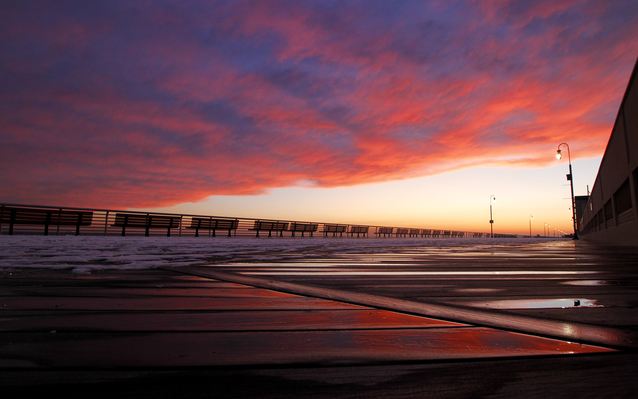 Sigma 10-20mm F3.5 EX DC HSM sample photo. Sunset after snowfall photography