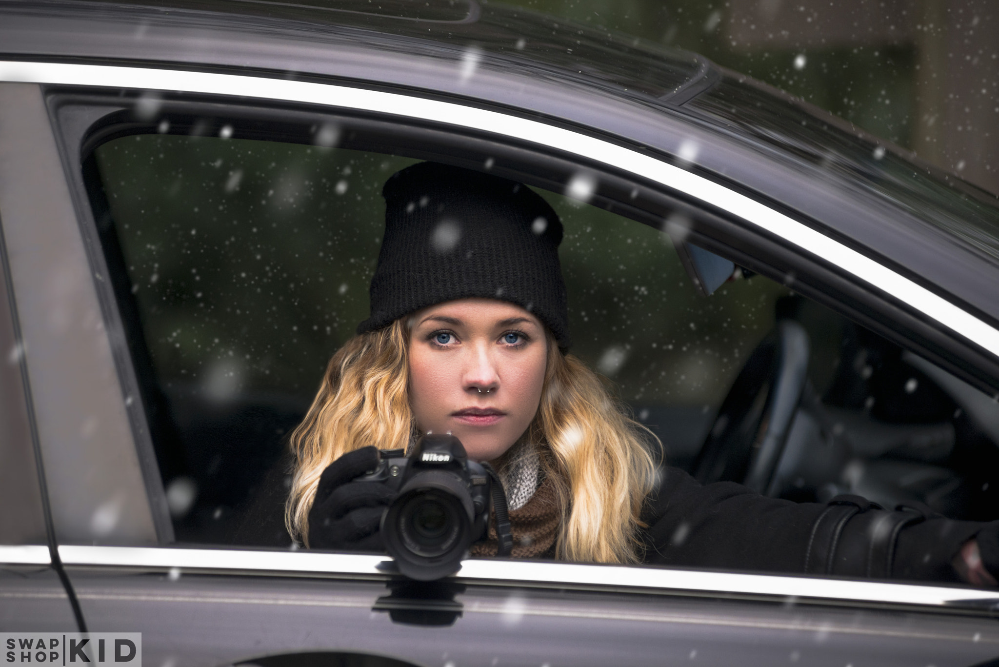 AF Zoom-Nikkor 80-200mm f/2.8 ED sample photo. Snowy shotgun photography