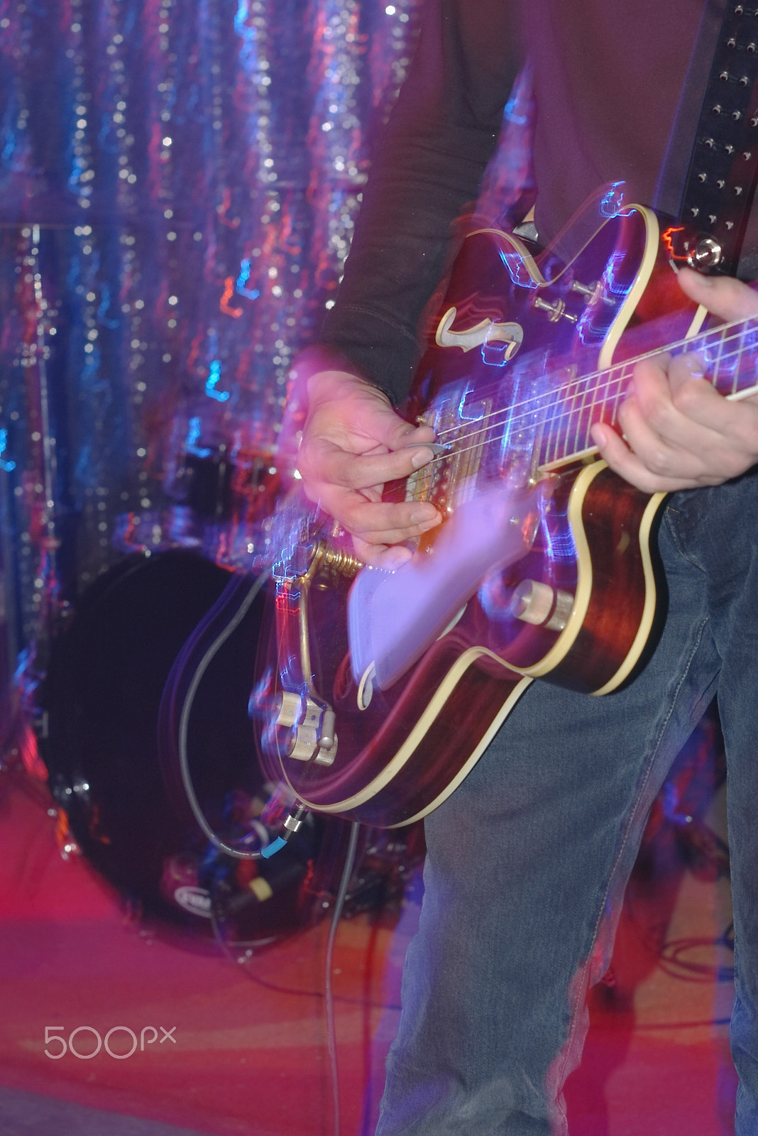 Pentax *ist D sample photo. Rockgig guitar player photography