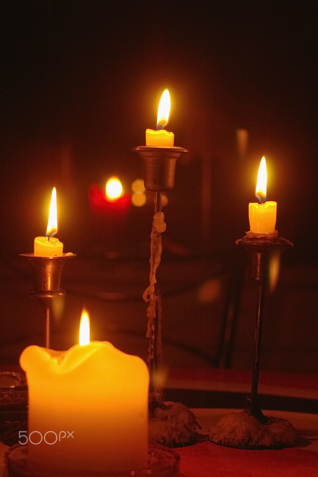 Pentax *ist D sample photo. Candles photography