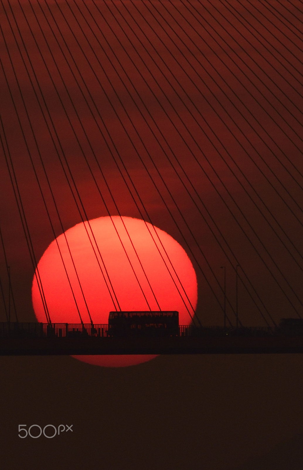 Nikon D810A + Nikon AF-S Nikkor 200-500mm F5.6E ED VR sample photo. Hong kong sunset photography