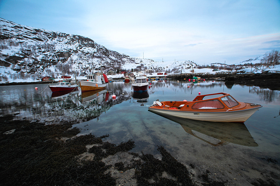 Canon EOS 5D Mark II + Sigma 14mm f/2.8 EX Aspherical HSM sample photo. Ersfjordbotn norway photography