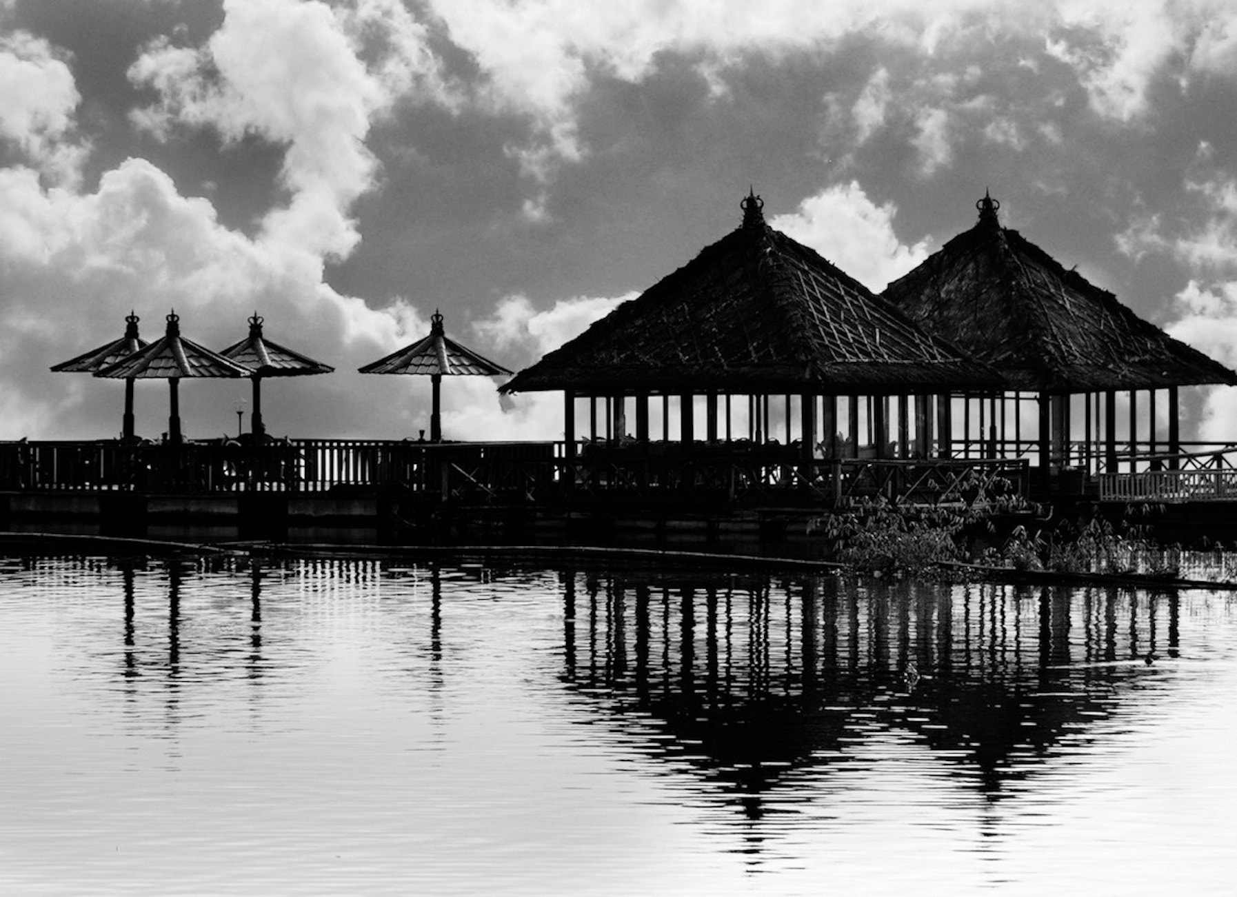 Panasonic Lumix DMC-GH4 sample photo. Teahouse with clouds photography