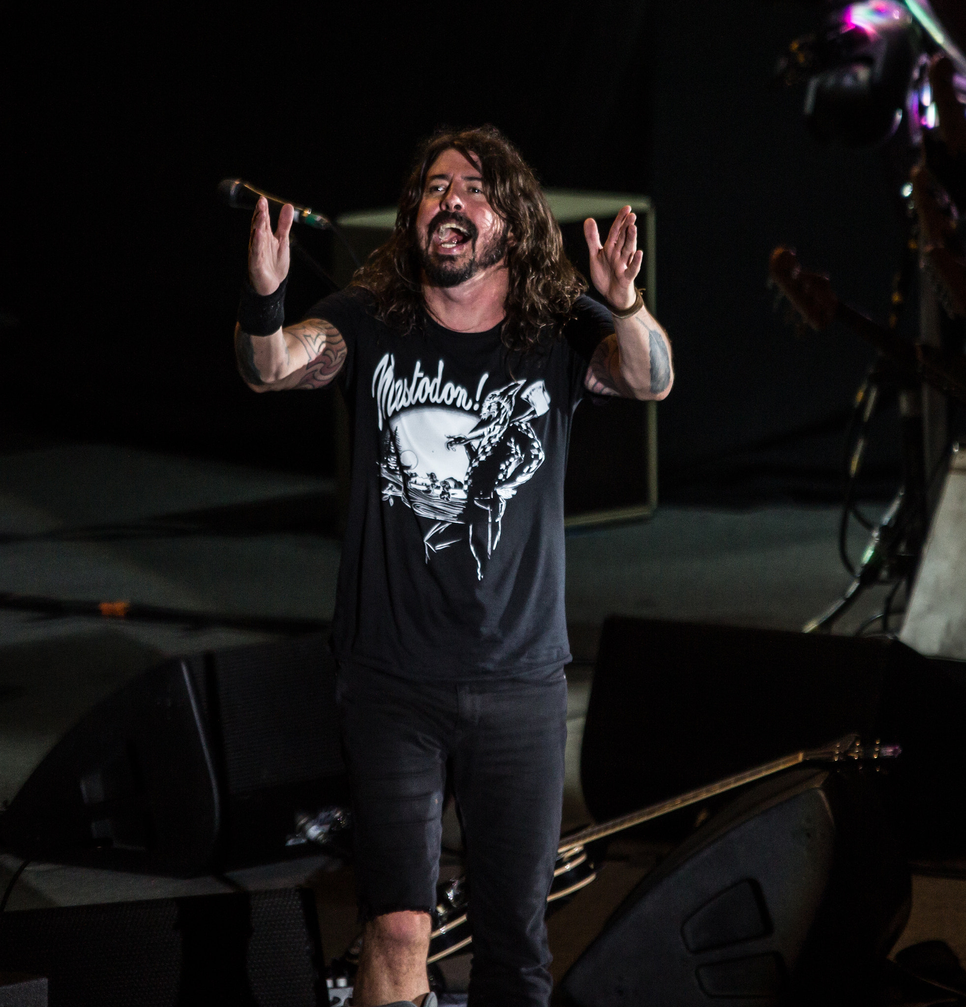 Sigma 70-200mm F2.8 EX DG OS HSM sample photo. Foo fighters cesena rockin 1000 photography